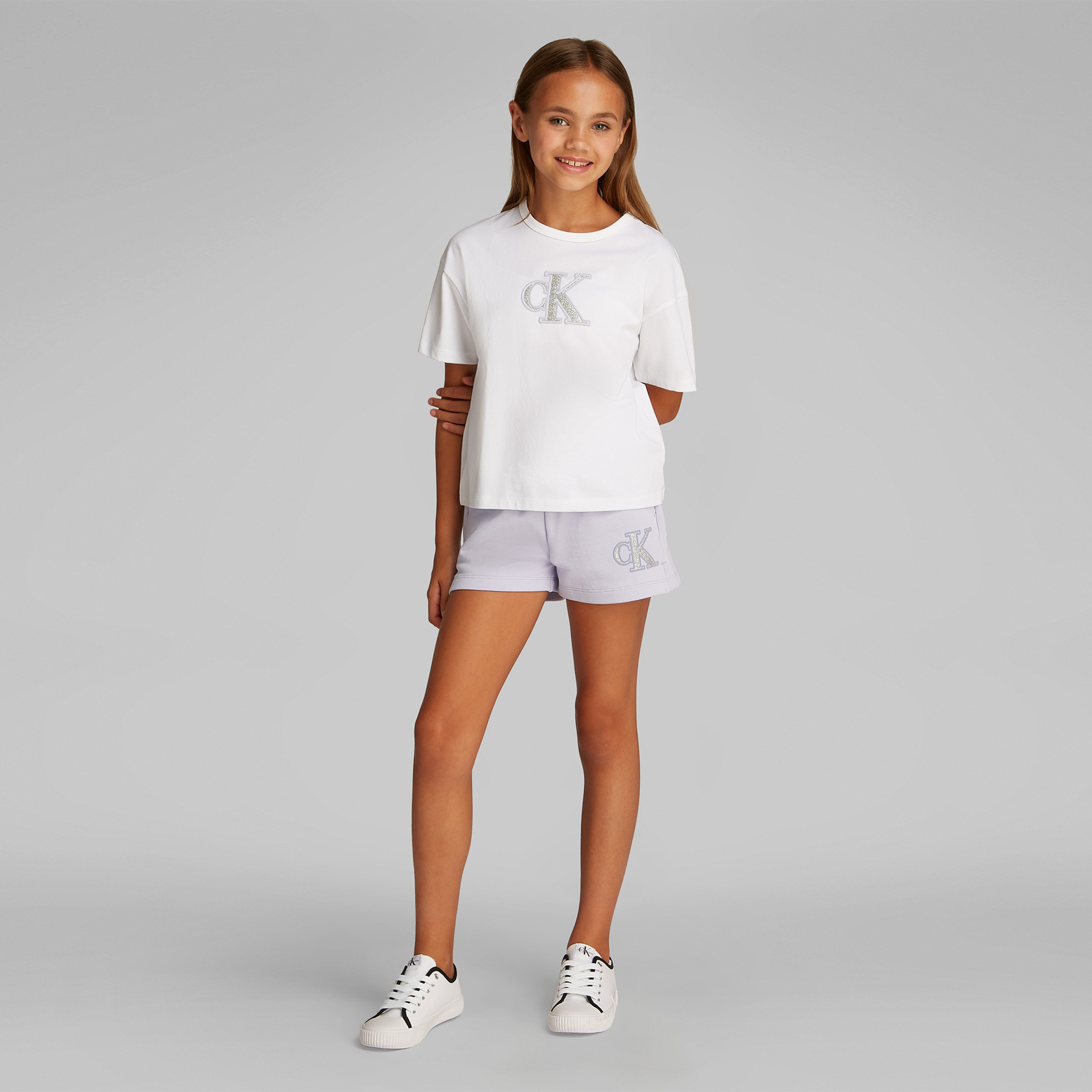 Calvin Klein Metallic Çocuk Siyah T-Shirt