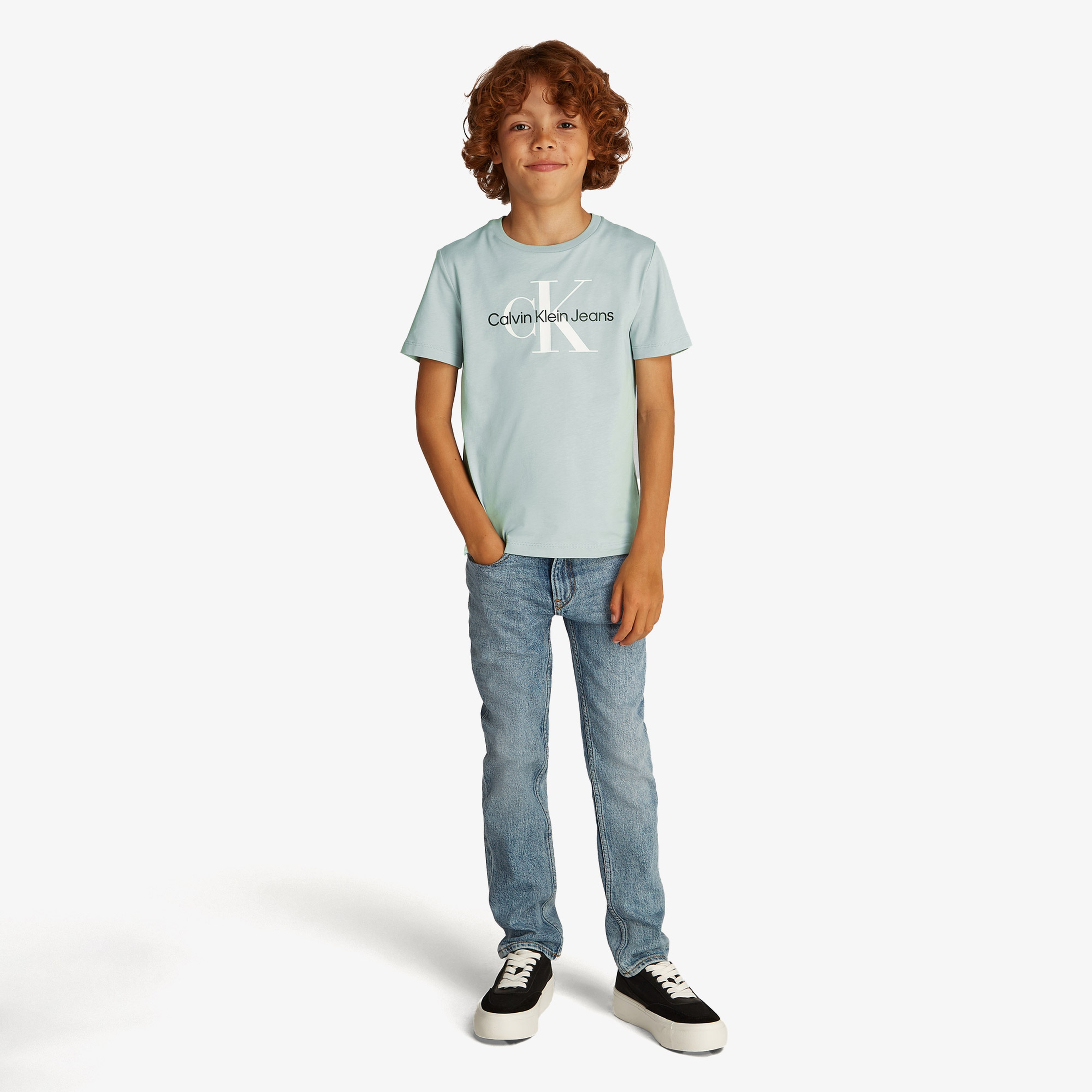 Calvin Klein Çocuk Mavi T-Shirt