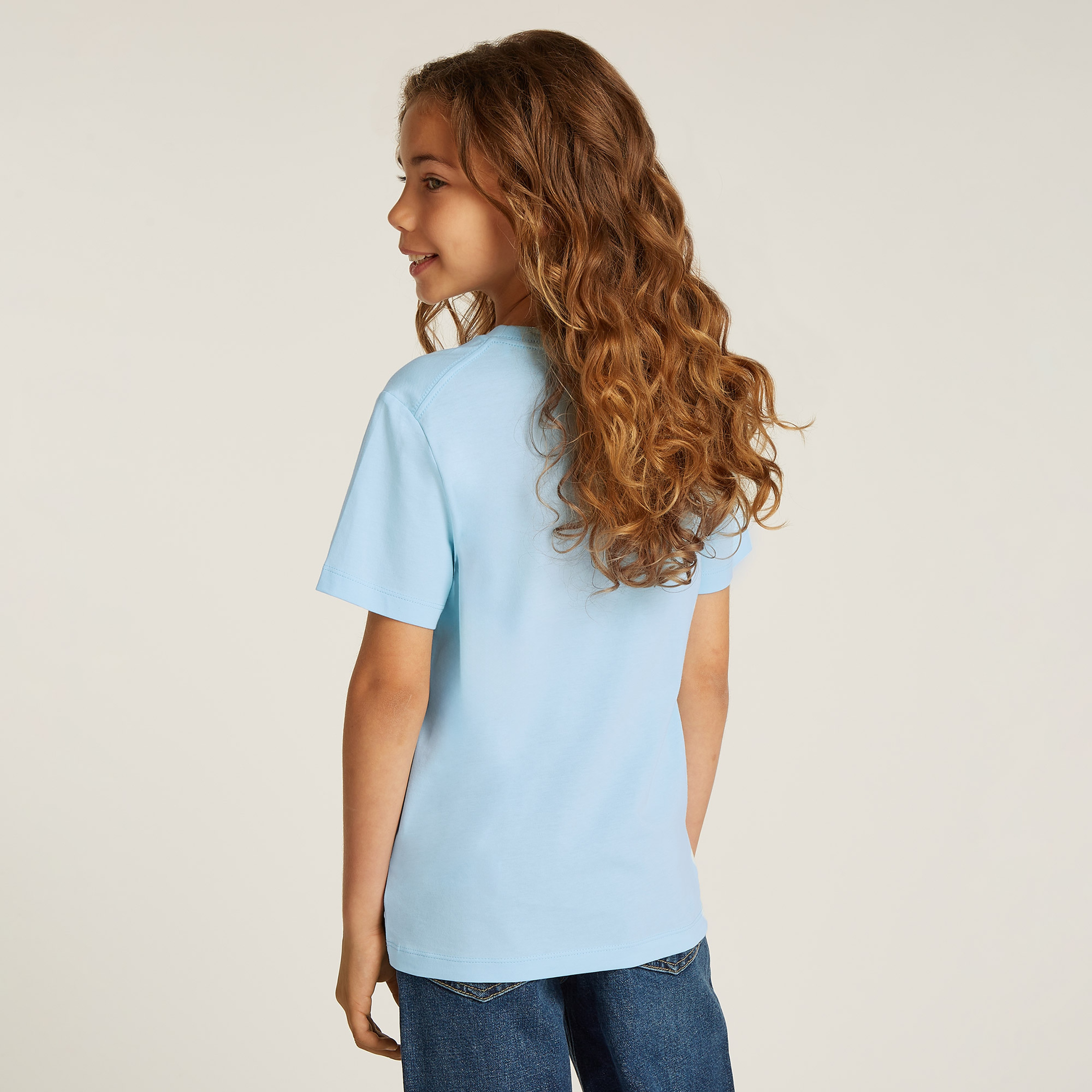 Calvin Klein Monogram Çocuk Mavi T-Shirt