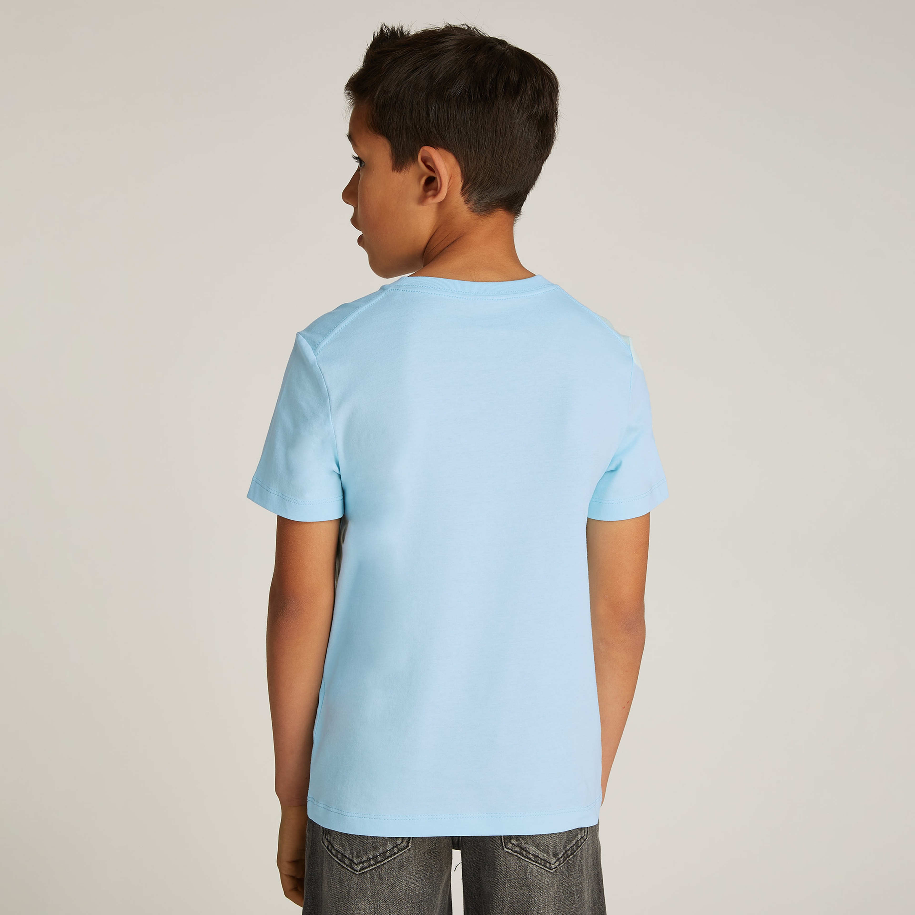 Calvin Klein Monogram Çocuk Mavi T-Shirt