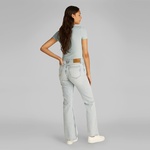 Calvin Klein Fitted Kadın Mavi T-Shirt