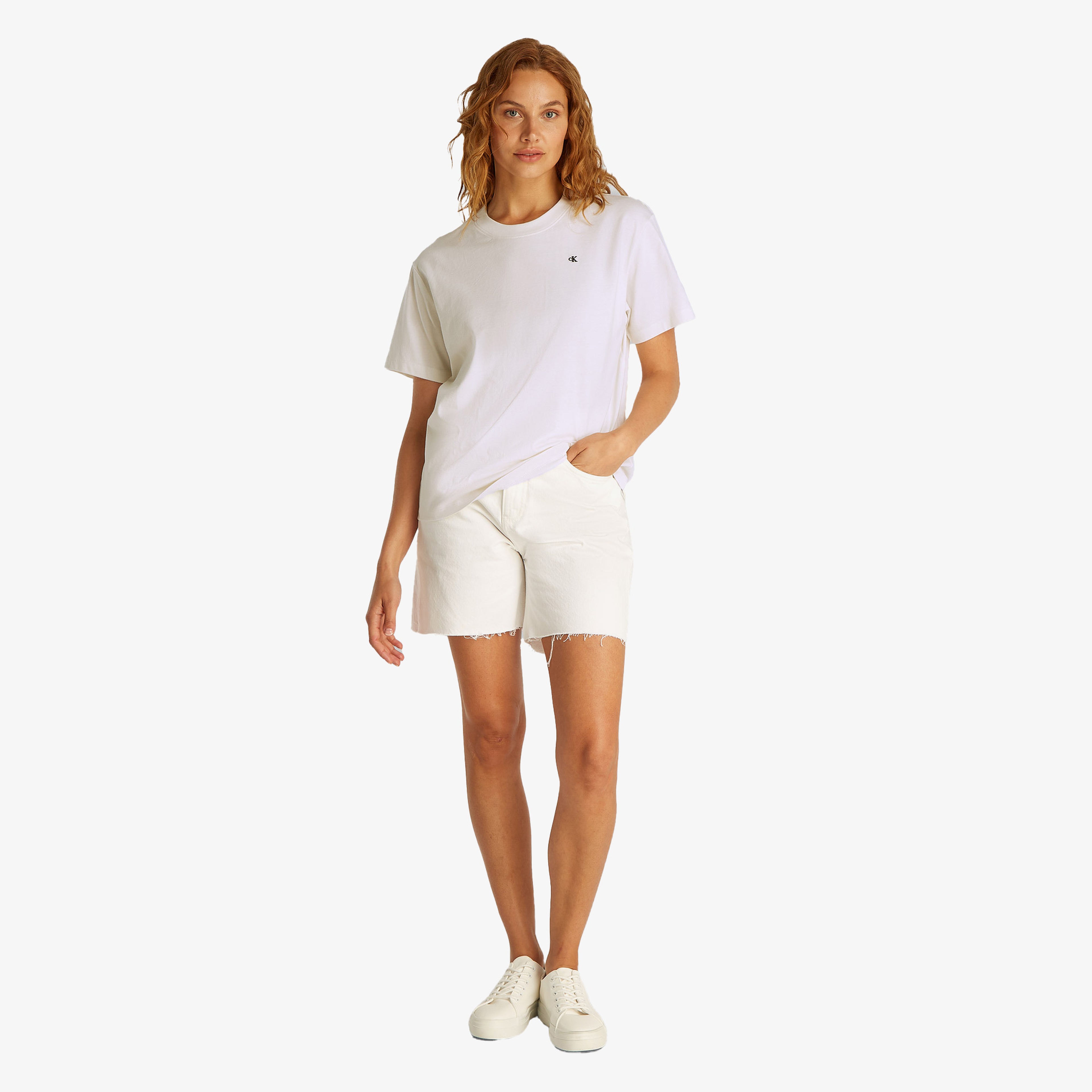 Calvin Klein Graphic Kadın Beyaz T-Shirt