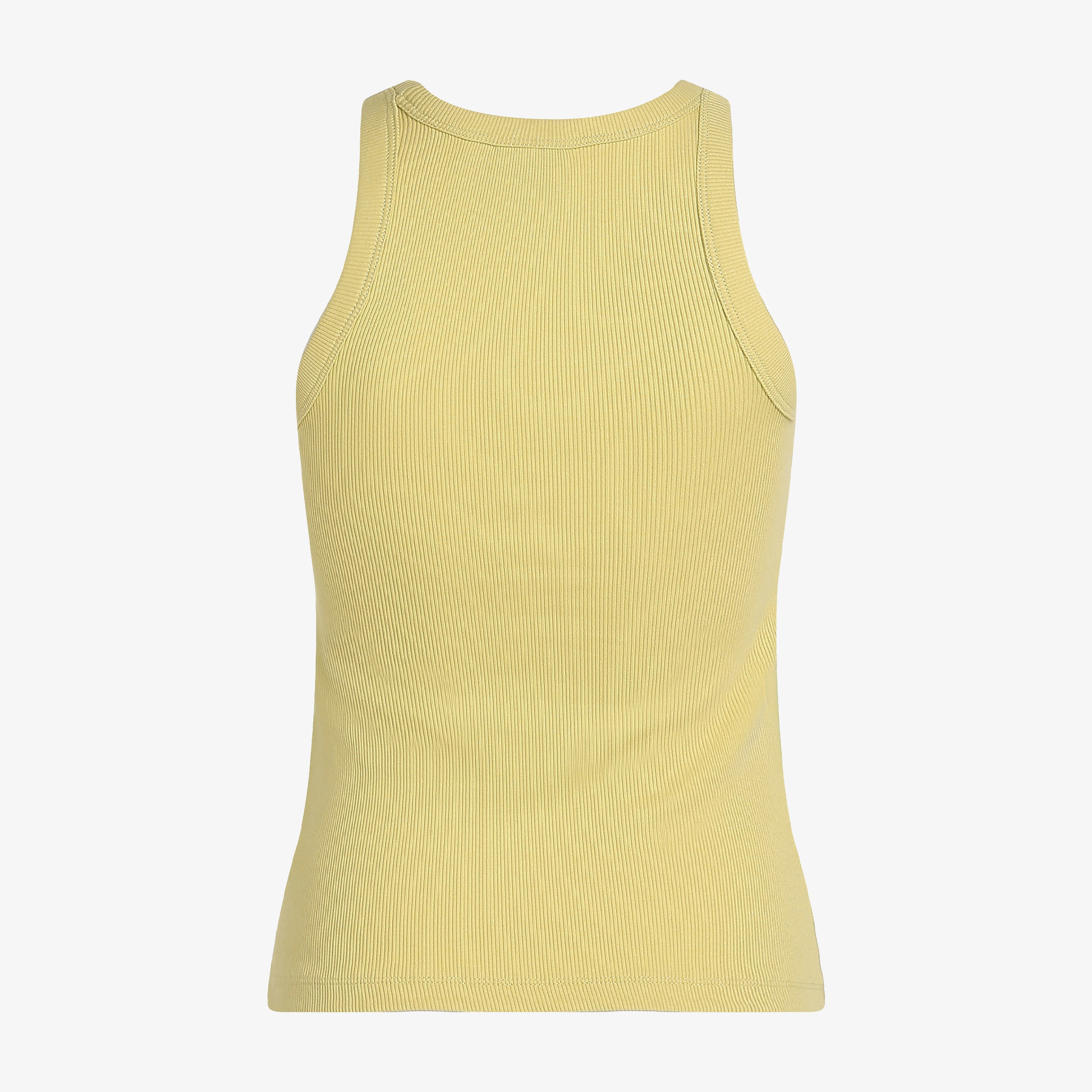 Calvin Klein Monologo Tank Kadın Sarı Kolsuz T-Shirt