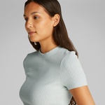 Calvin Klein Fitted Kadın Mavi T-Shirt