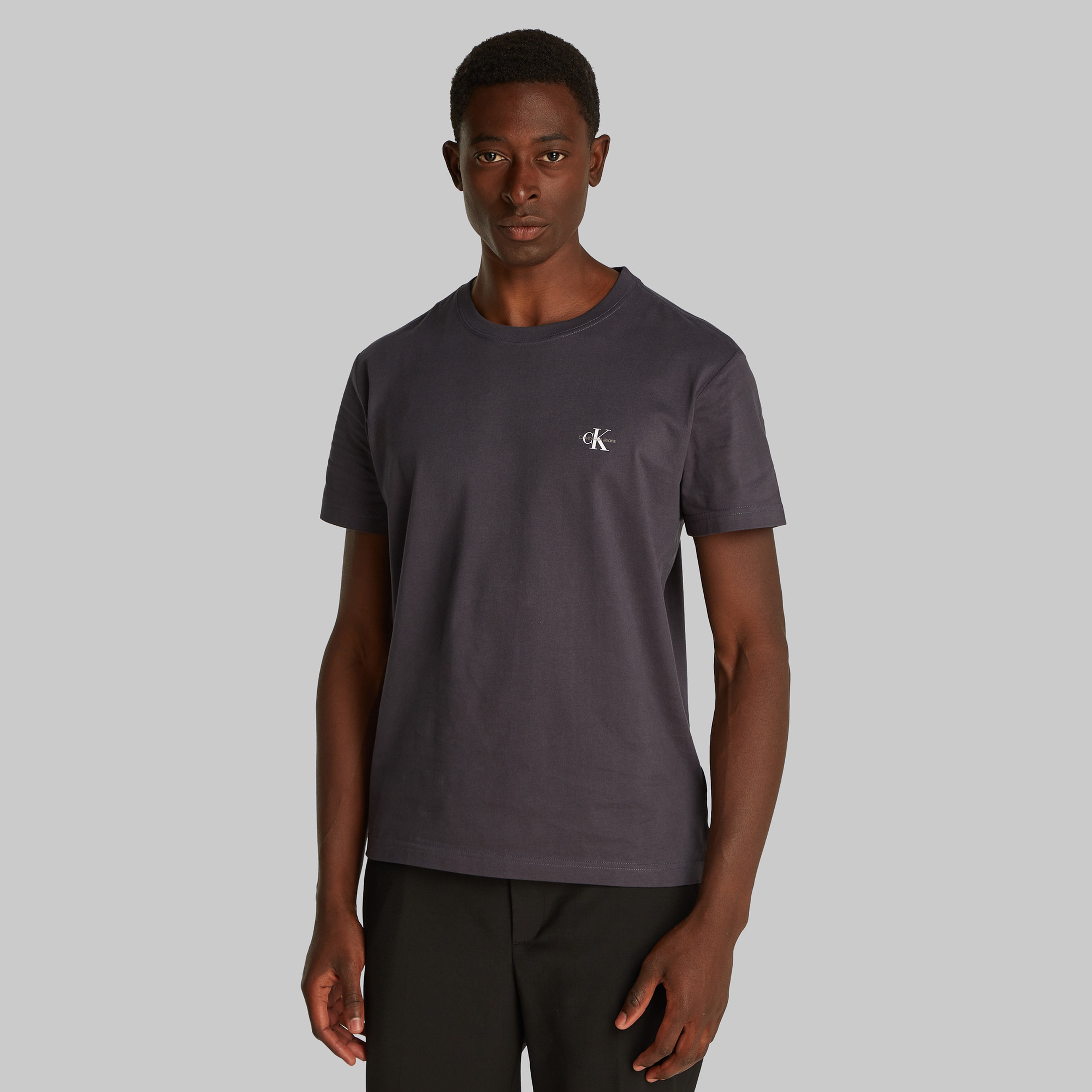 Calvin Klein 2'li Monologo Erkek Antrasit T-Shirt