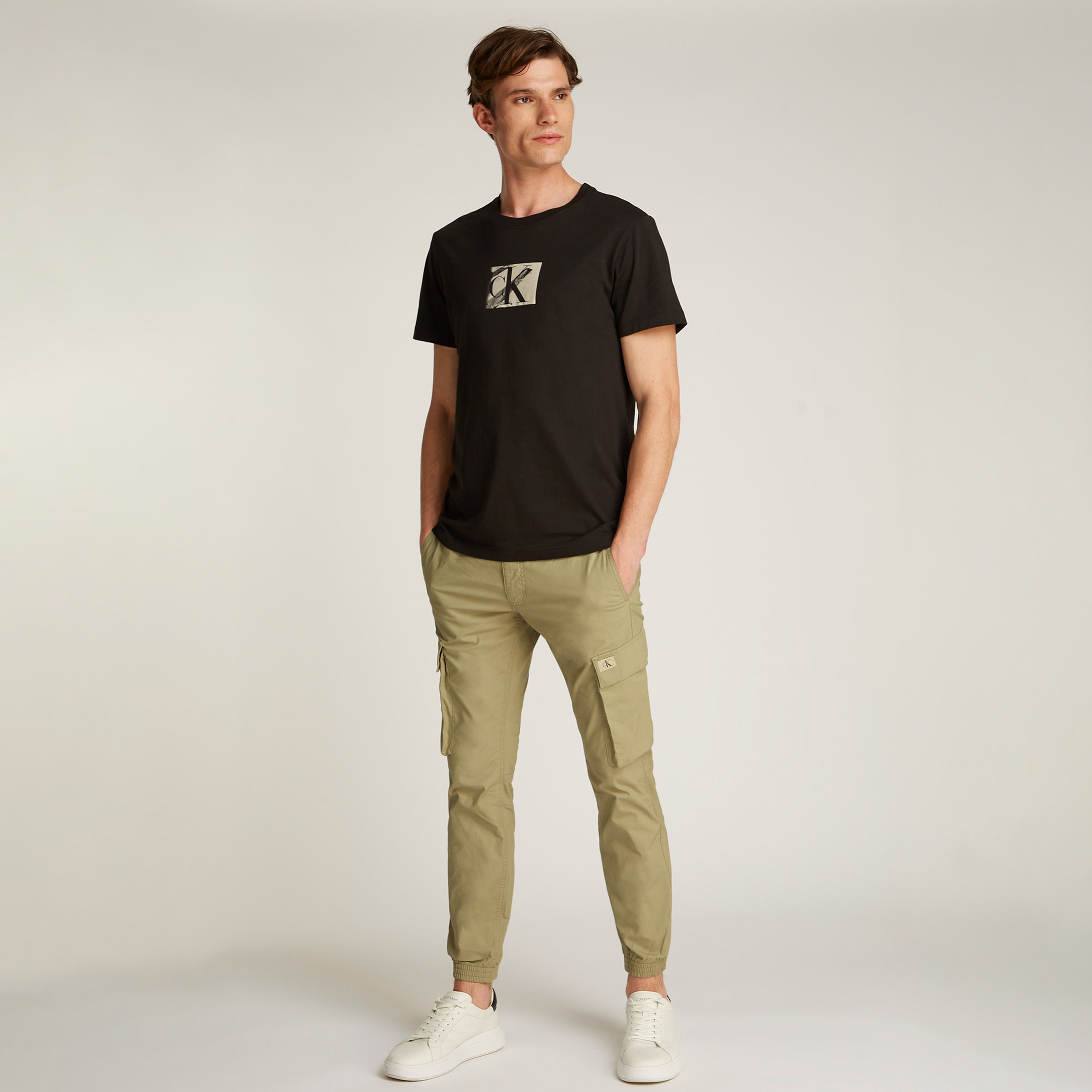 Calvin Klein Small Box Erkek Siyah T-Shirt