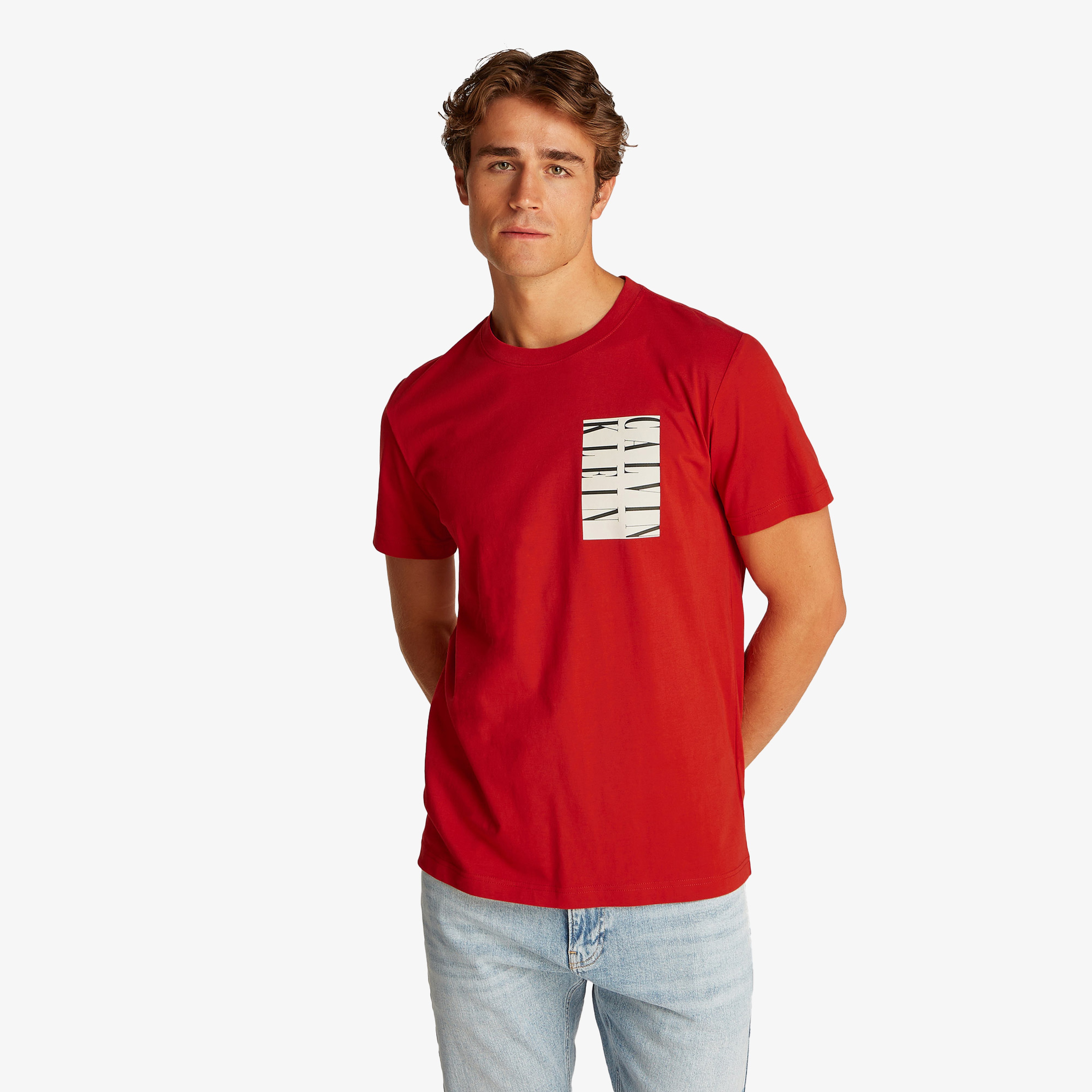 Calvin Klein Erkek Kırmızı T-Shirt