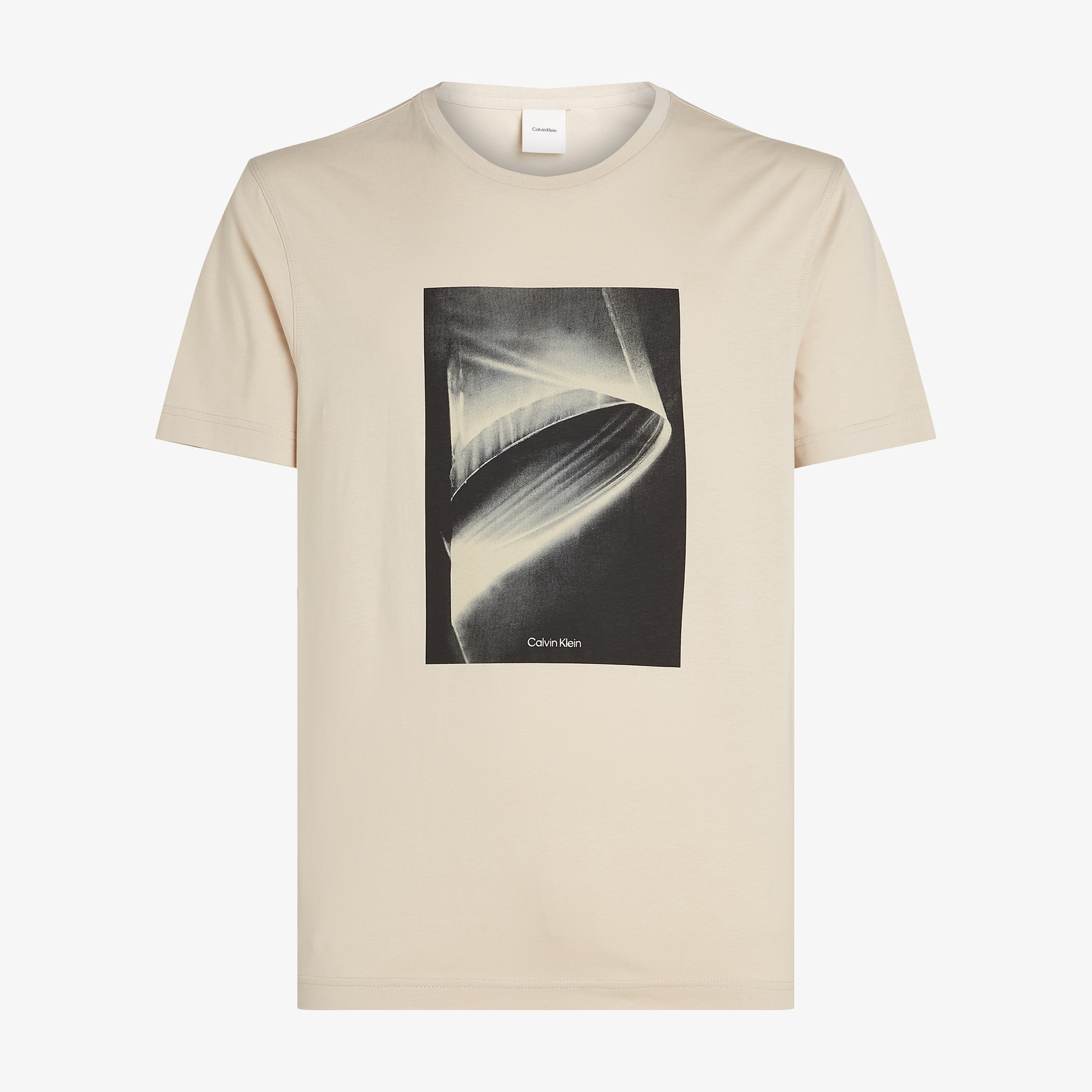 Calvin Klein Faded Light Graphic Erkek Bej T-Shirt