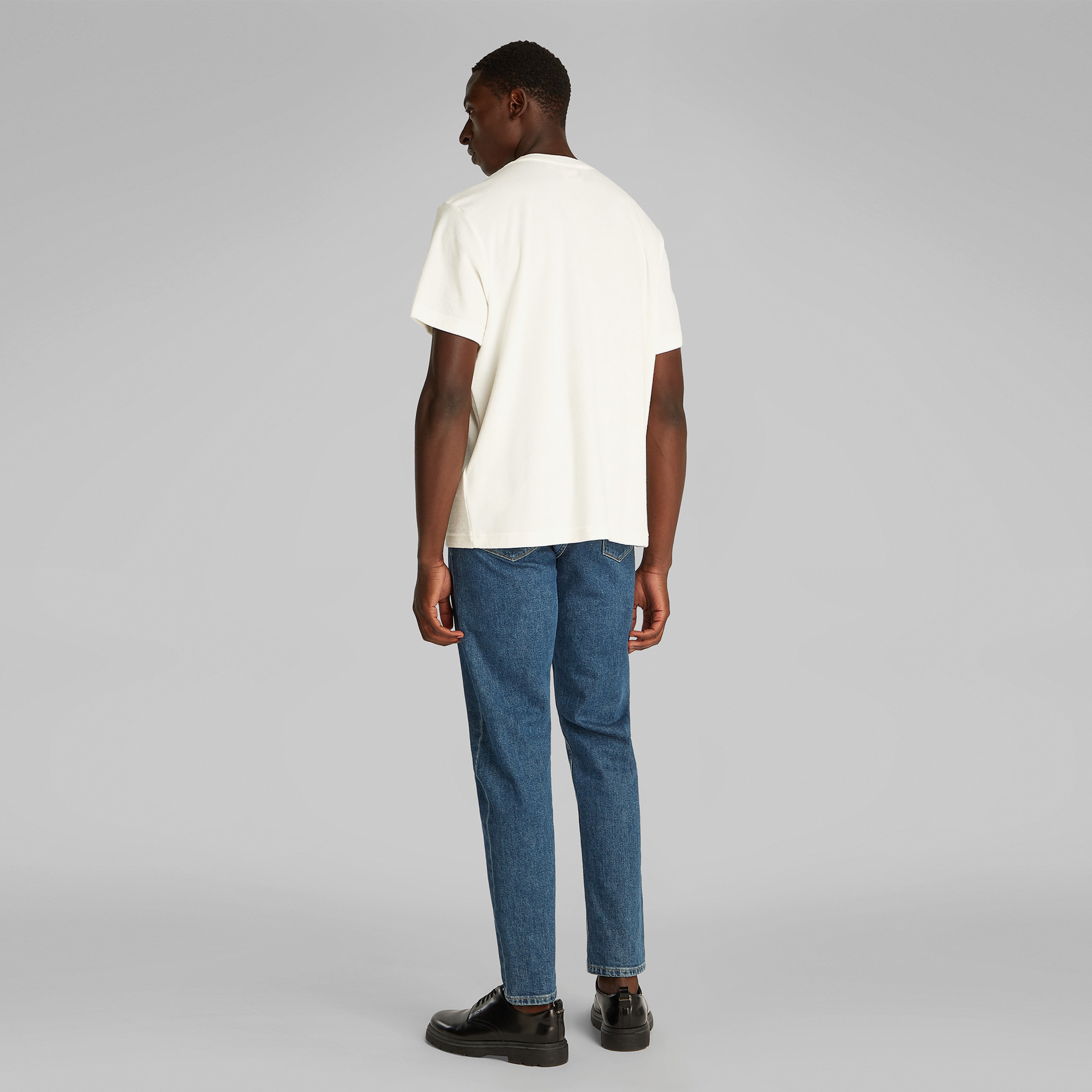 Calvin Klein Towelling Erkek Beyaz T-Shirt