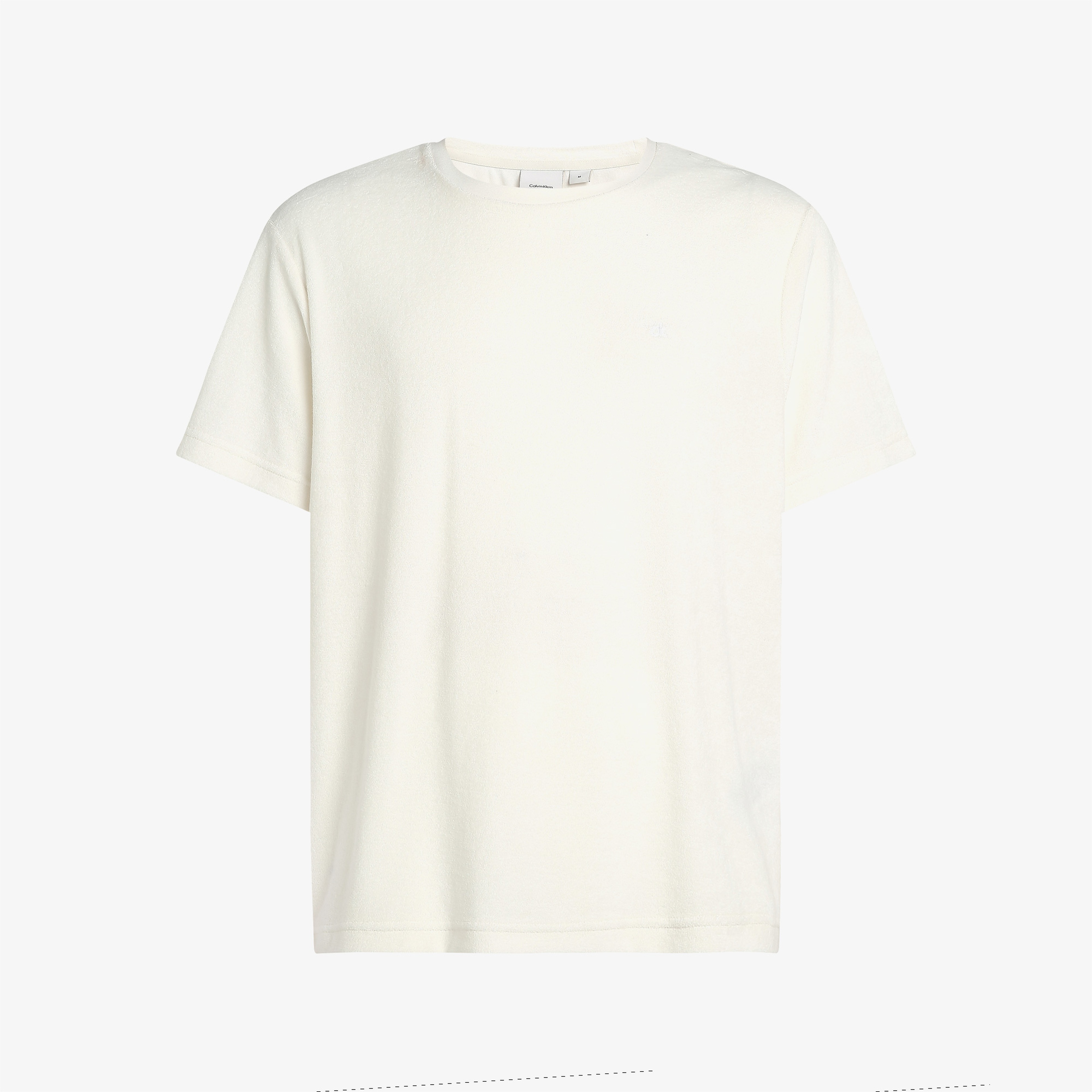 Calvin Klein Towelling Erkek Beyaz T-Shirt