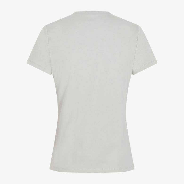 Calvin Klein Liquid Touch C-Nk Top Kadın Gri T-Shirt