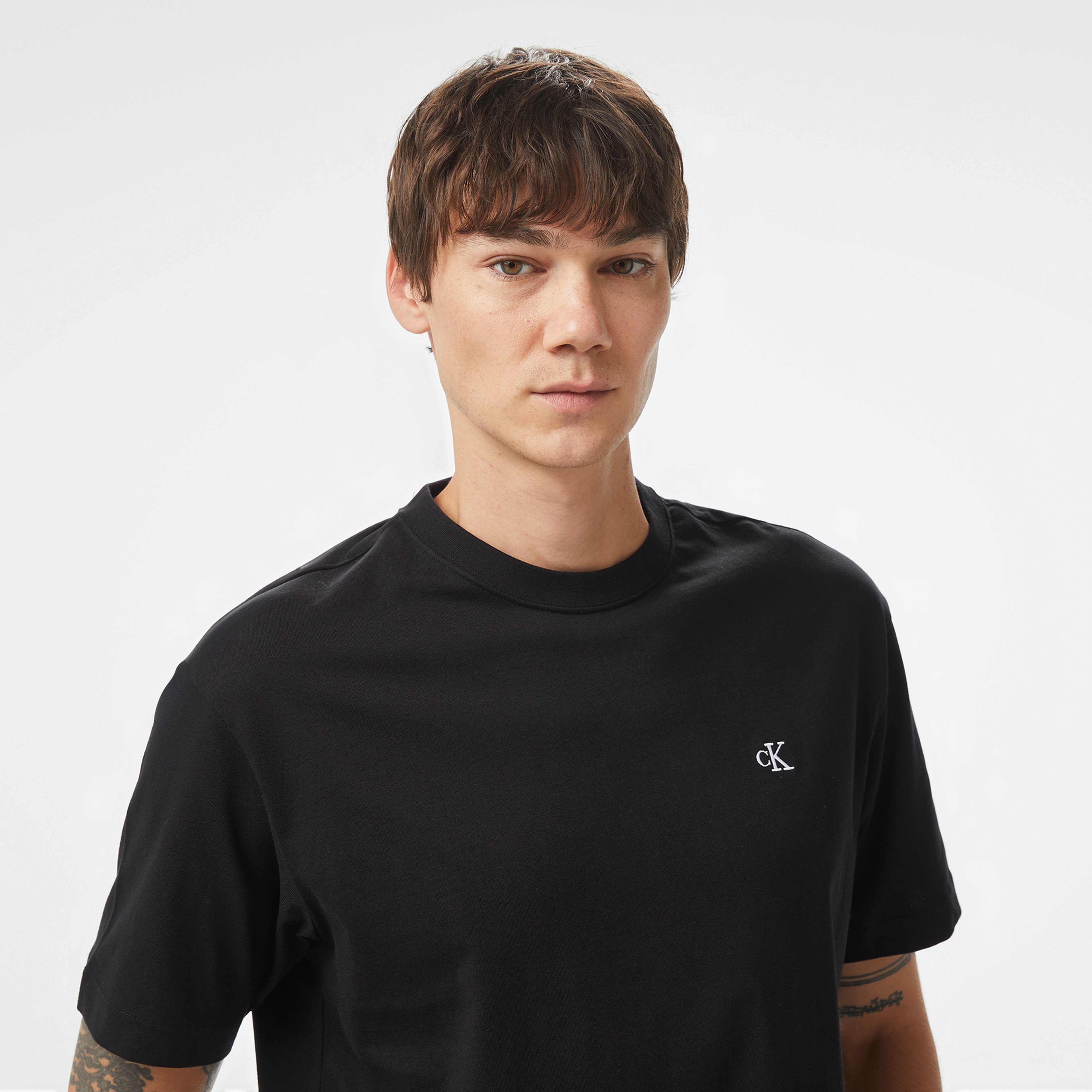 Calvin Klein Relaxed Archive Logo Erkek Siyah T-Shirt