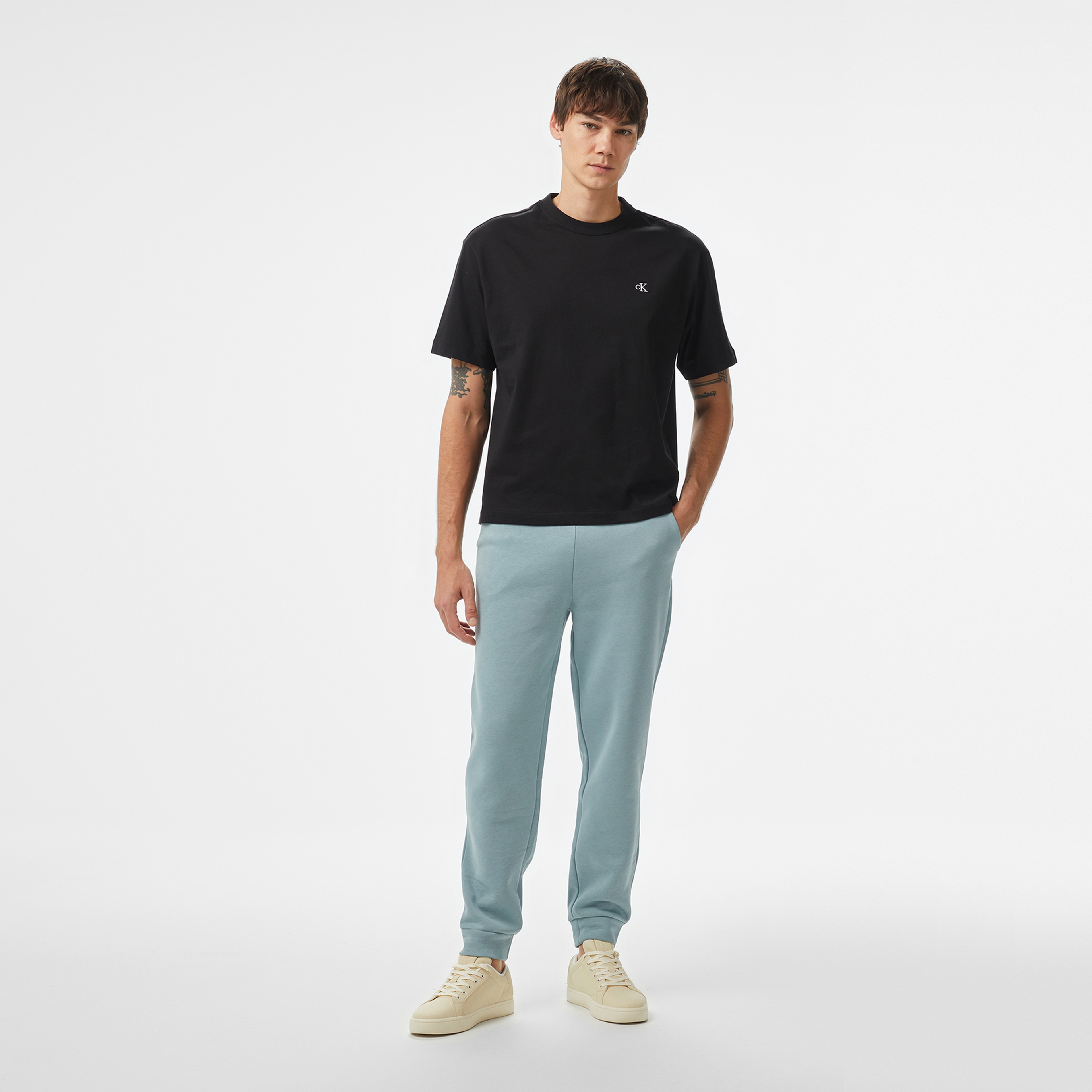 Calvin Klein Relaxed Archive Logo Erkek Siyah T-Shirt