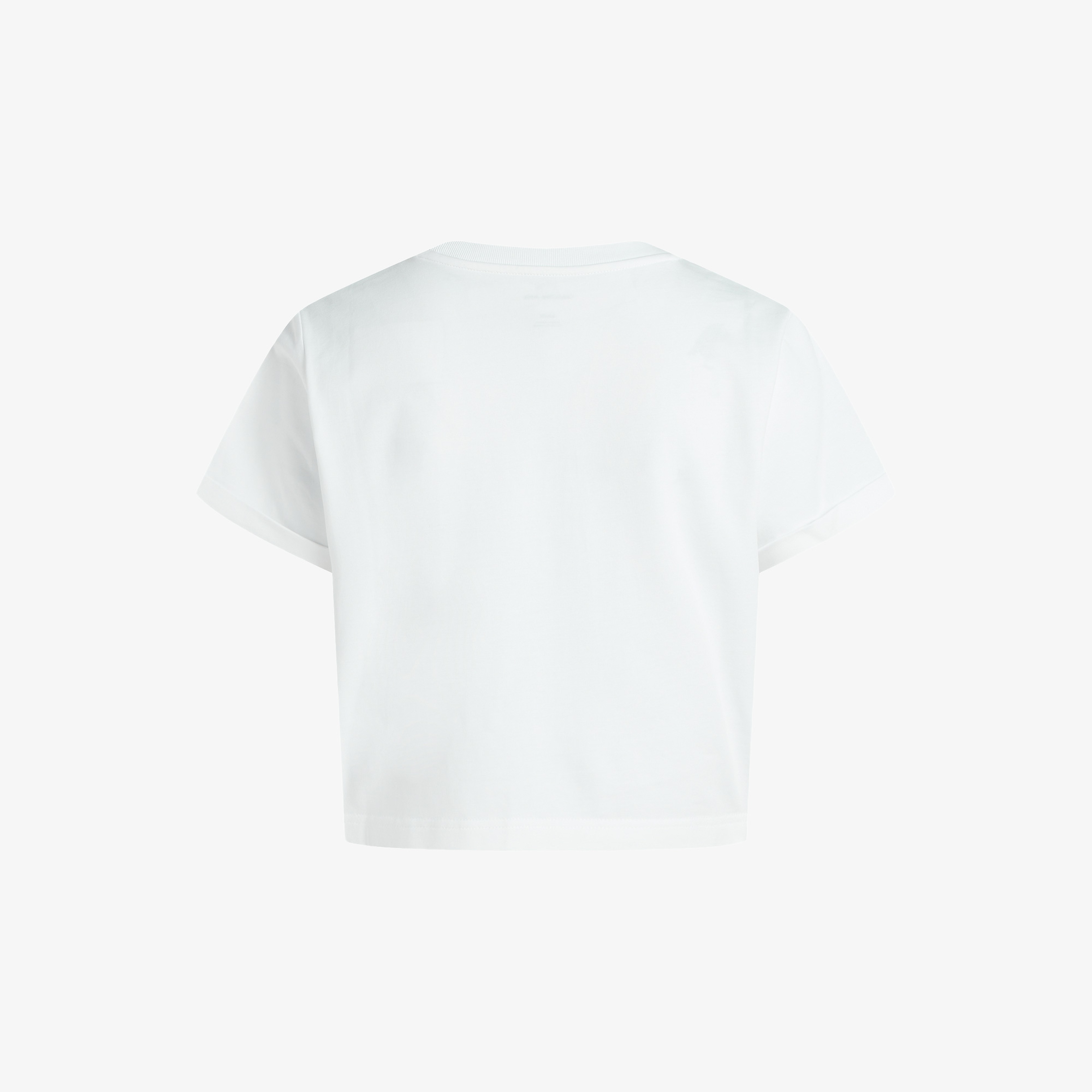 Calvin Klein Liquid Cropped Kadın Beyaz T-Shirt
