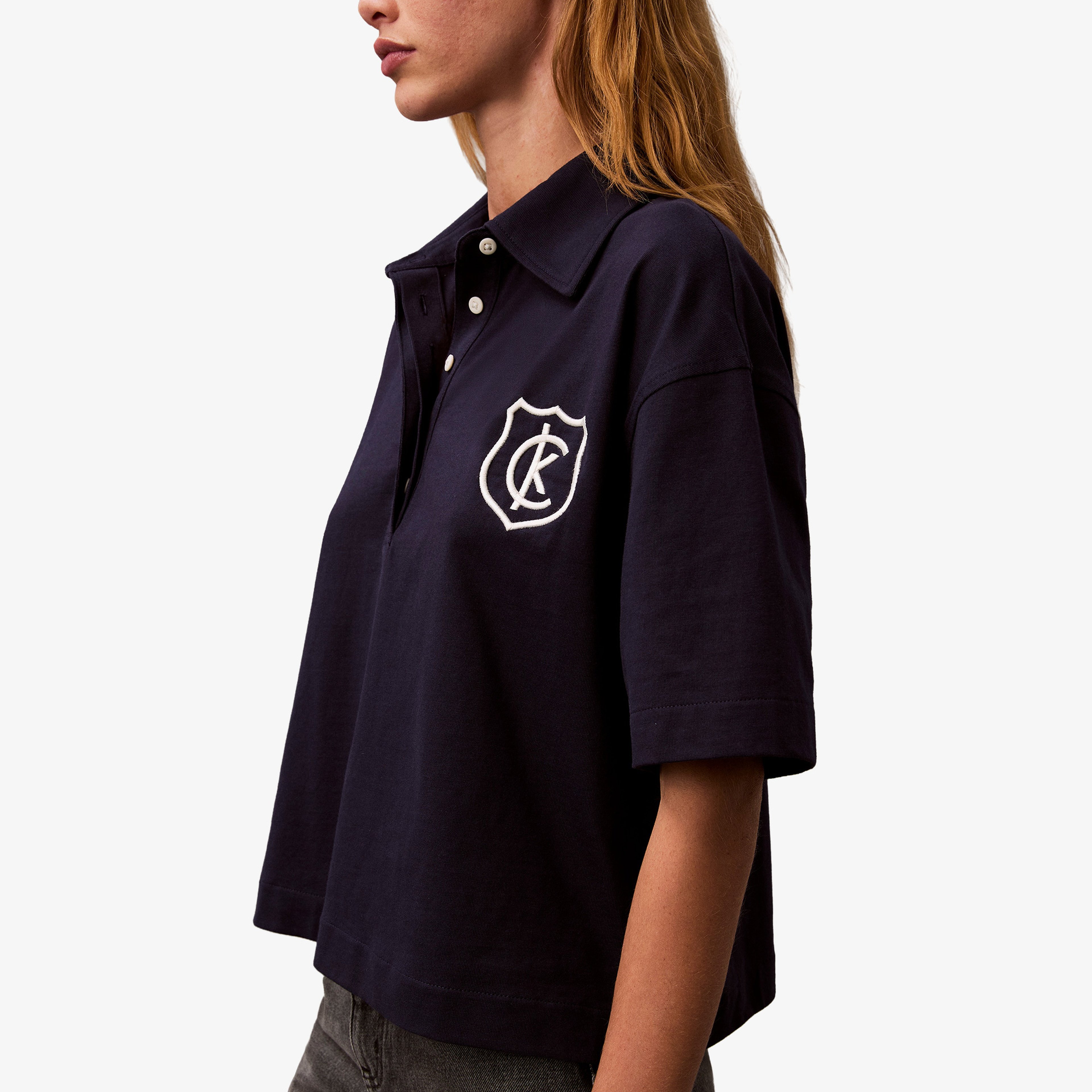 Calvin Klein Rugby Kadın Lacivert Polo