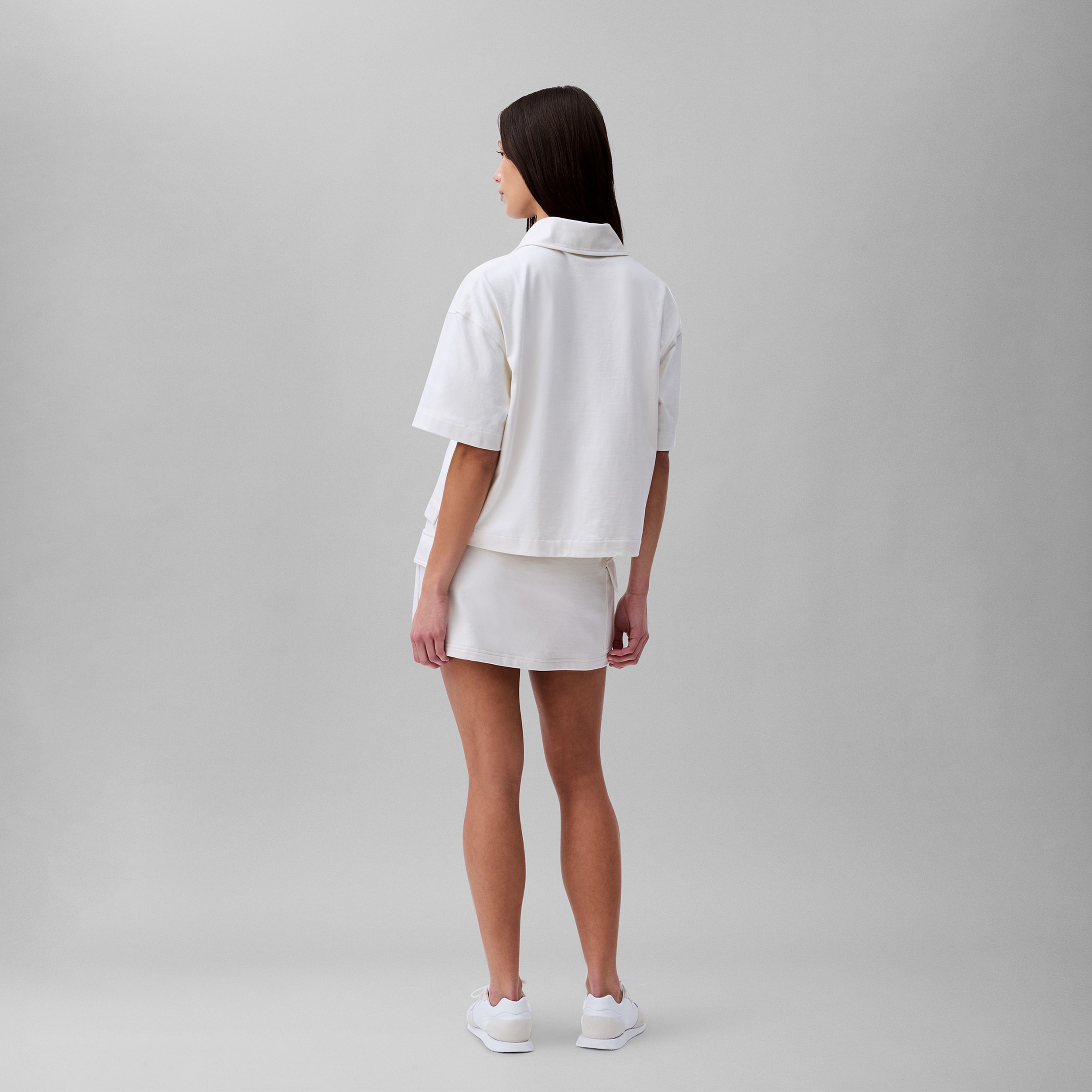 Calvin Klein Rugby Patch Kadın Beyaz T-Shirt