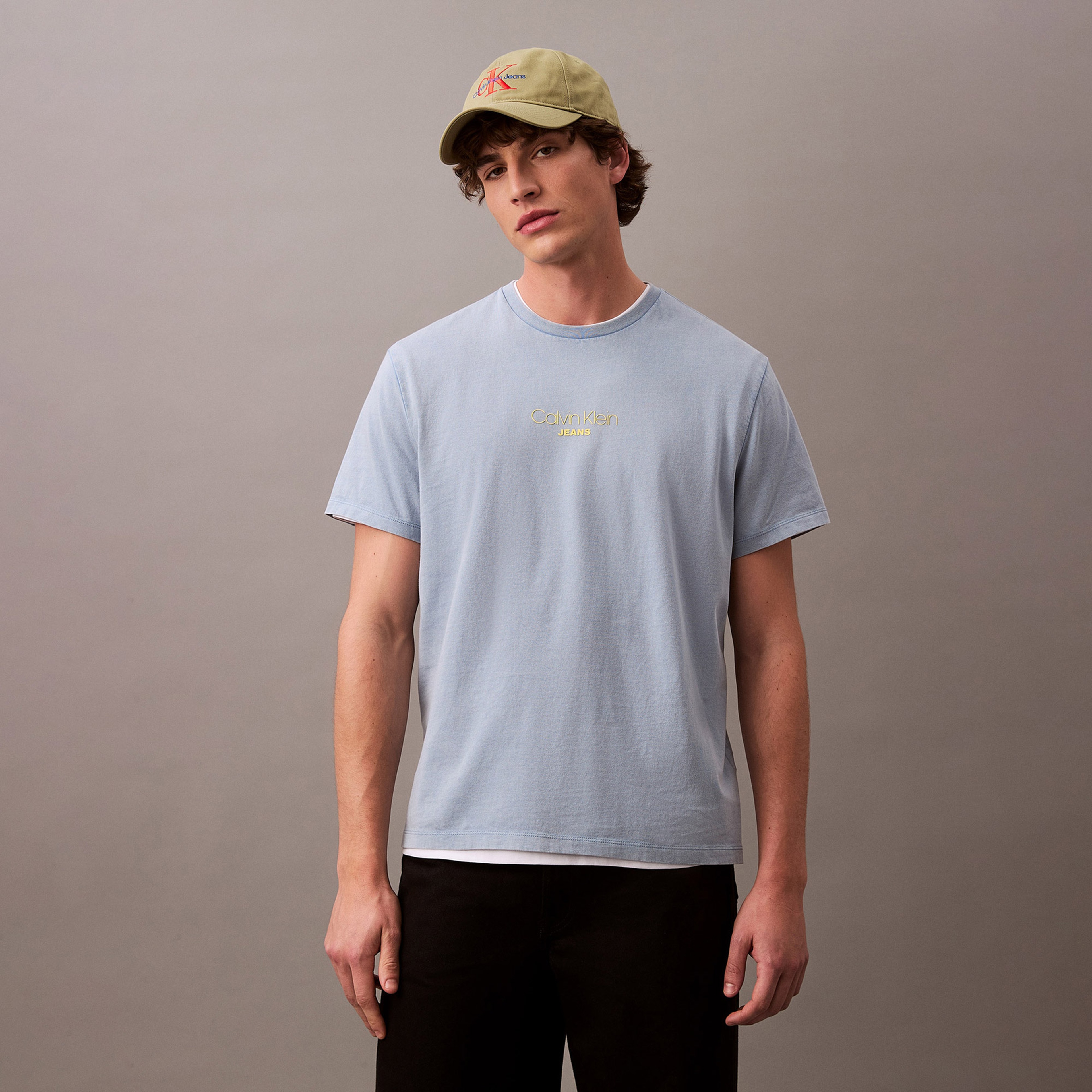 Calvin Klein Erkek Mavi T-Shirt