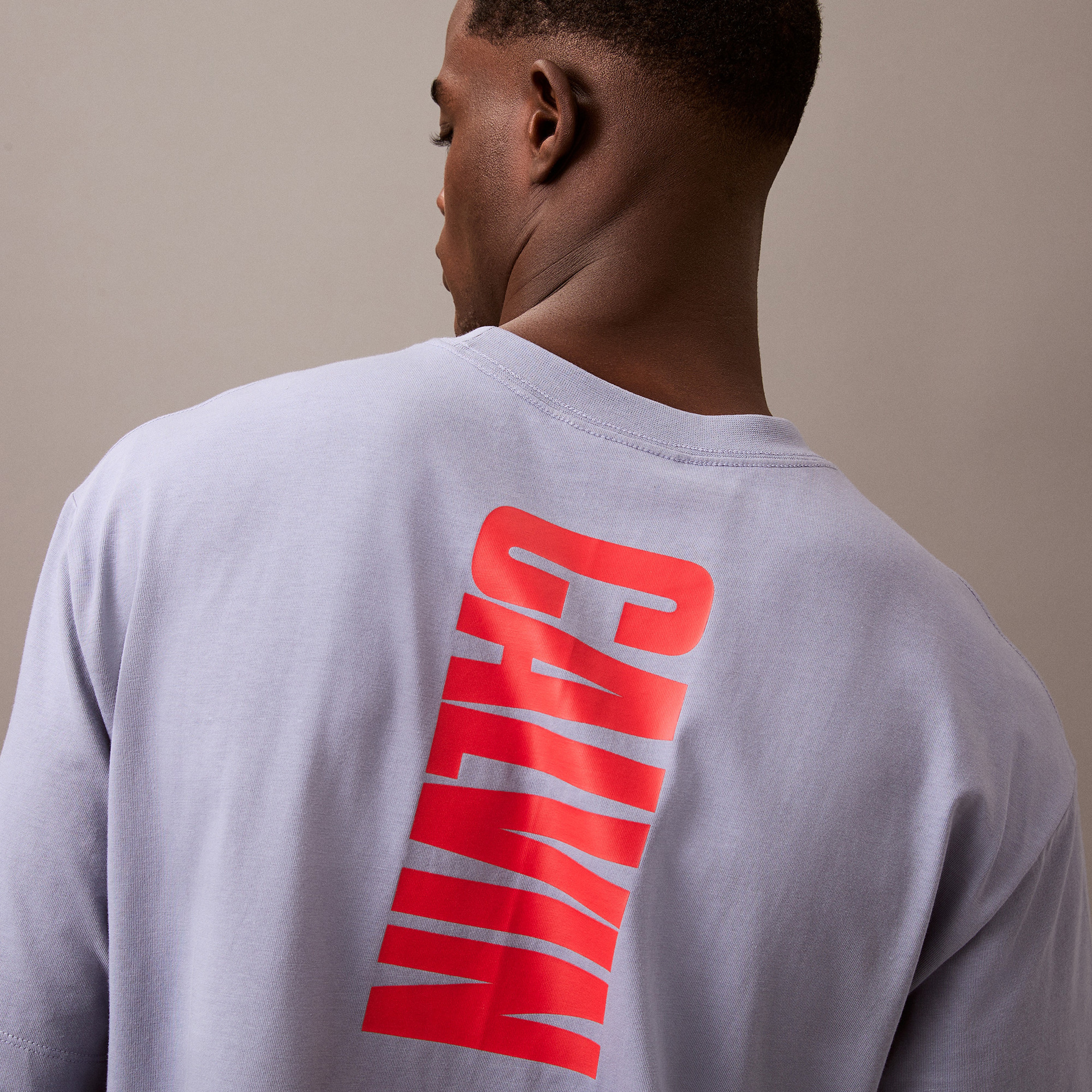 Calvin Klein 16S Relax Logo Erkek Mavi T-Shirt