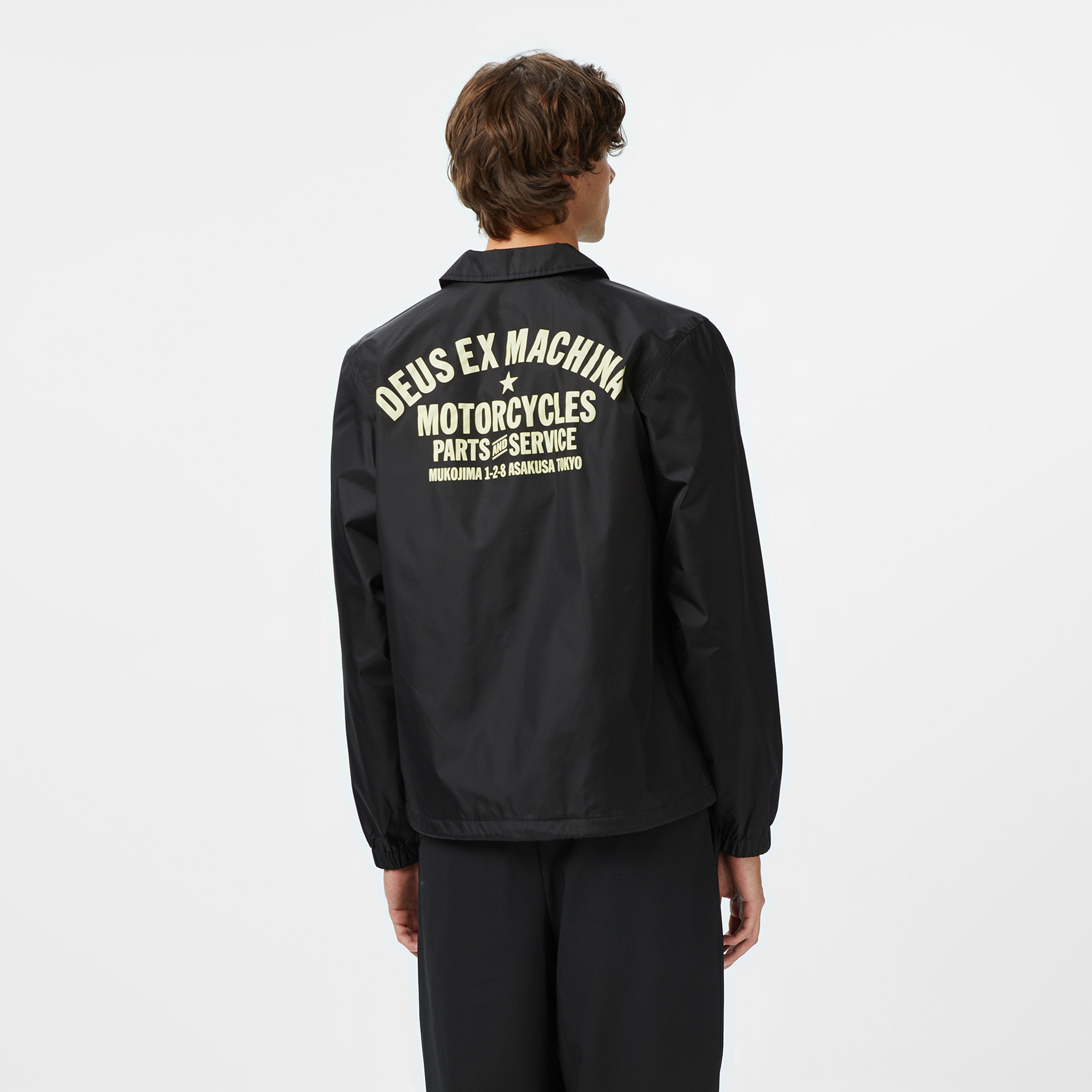 Deus Ex Machina Tokyo Coach Erkek Siyah Ceket