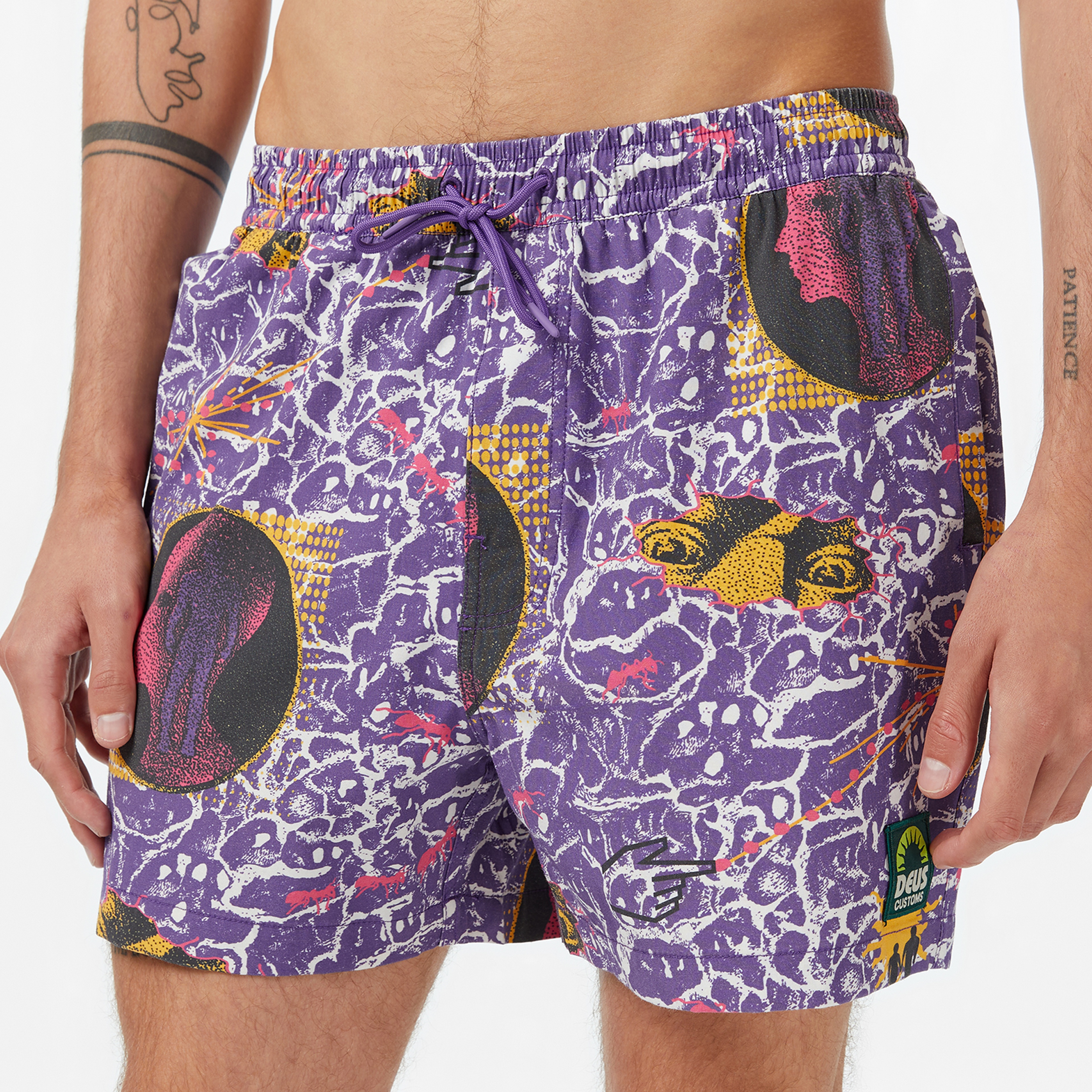 Deus Ex Machina Future History Erkek Mor Mayo Şort