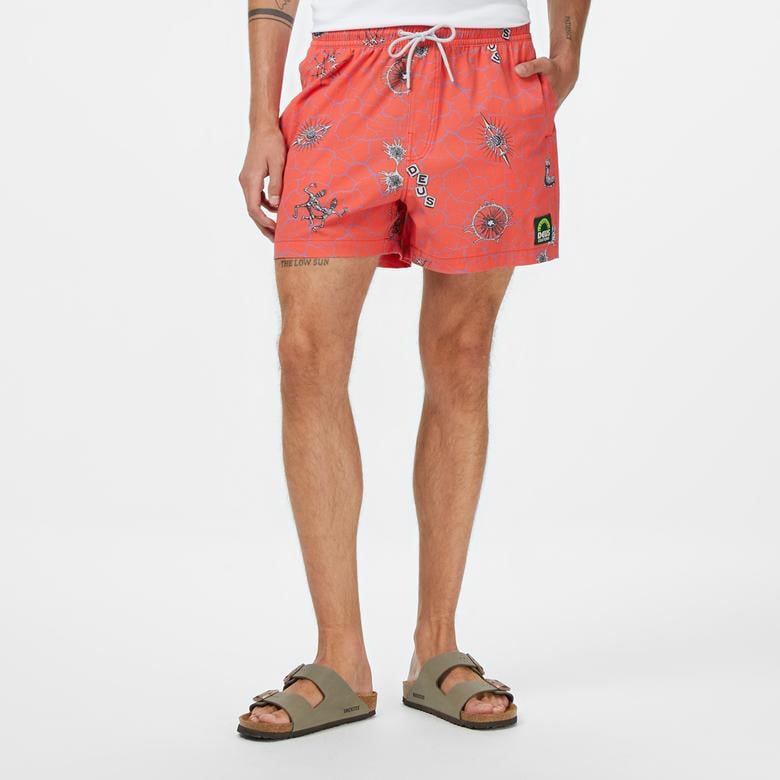 Deus Ex Machina Vibrant Virus Erkek Pembe Mayo Şort