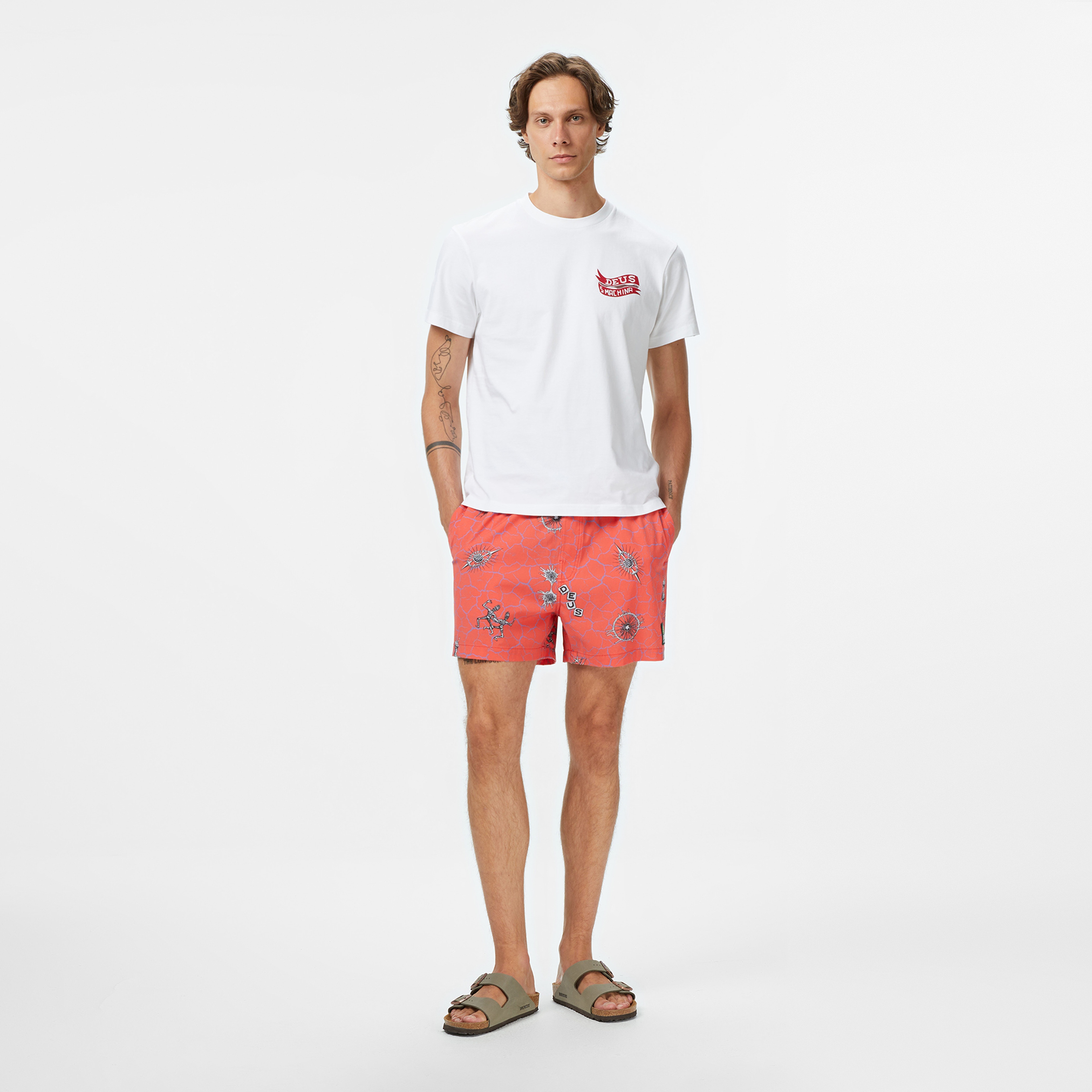 Deus Ex Machina Vibrant Virus Erkek Pembe Mayo Şort