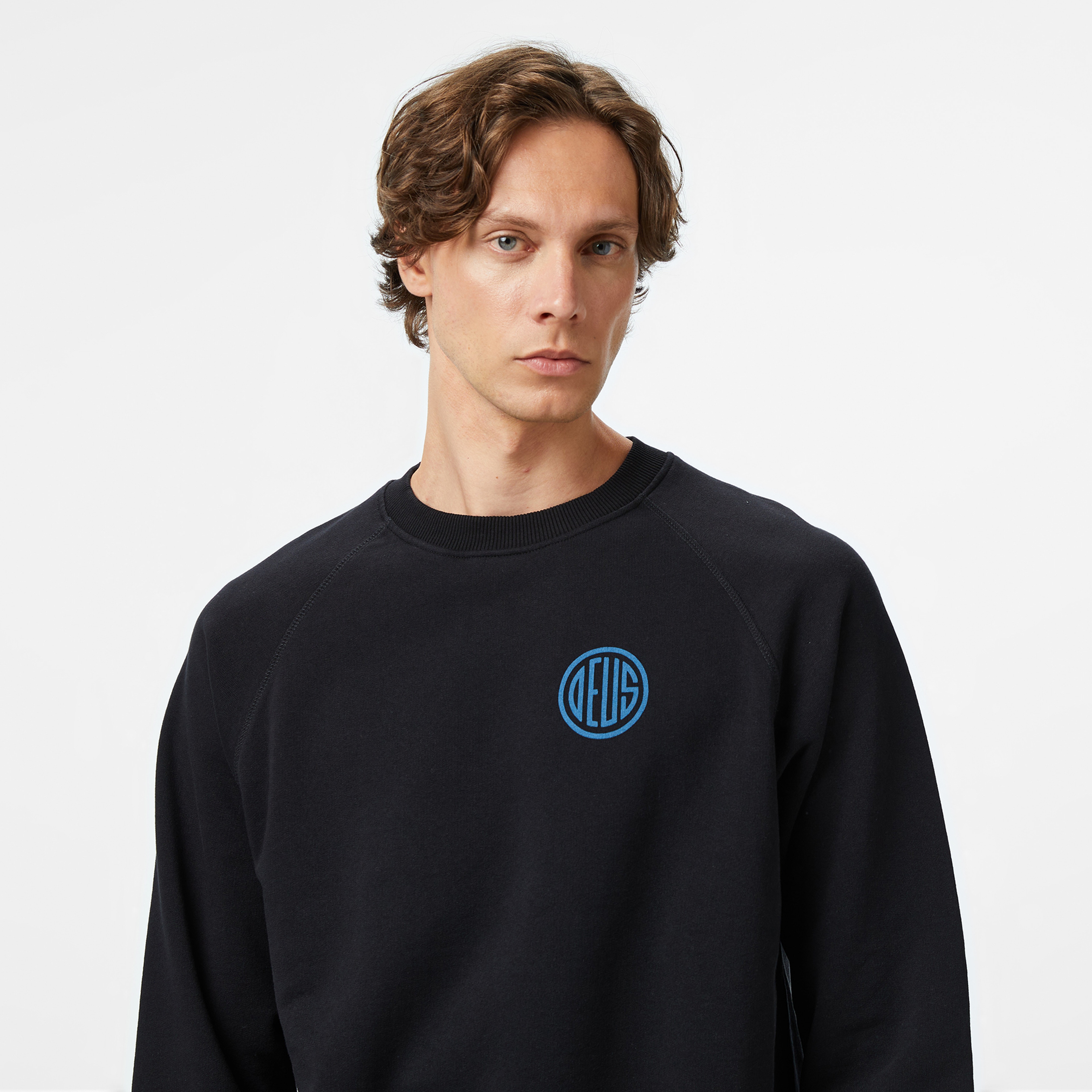 Deus Ex Machina Pill Logo Crew Erkek Siyah Sweatshirt