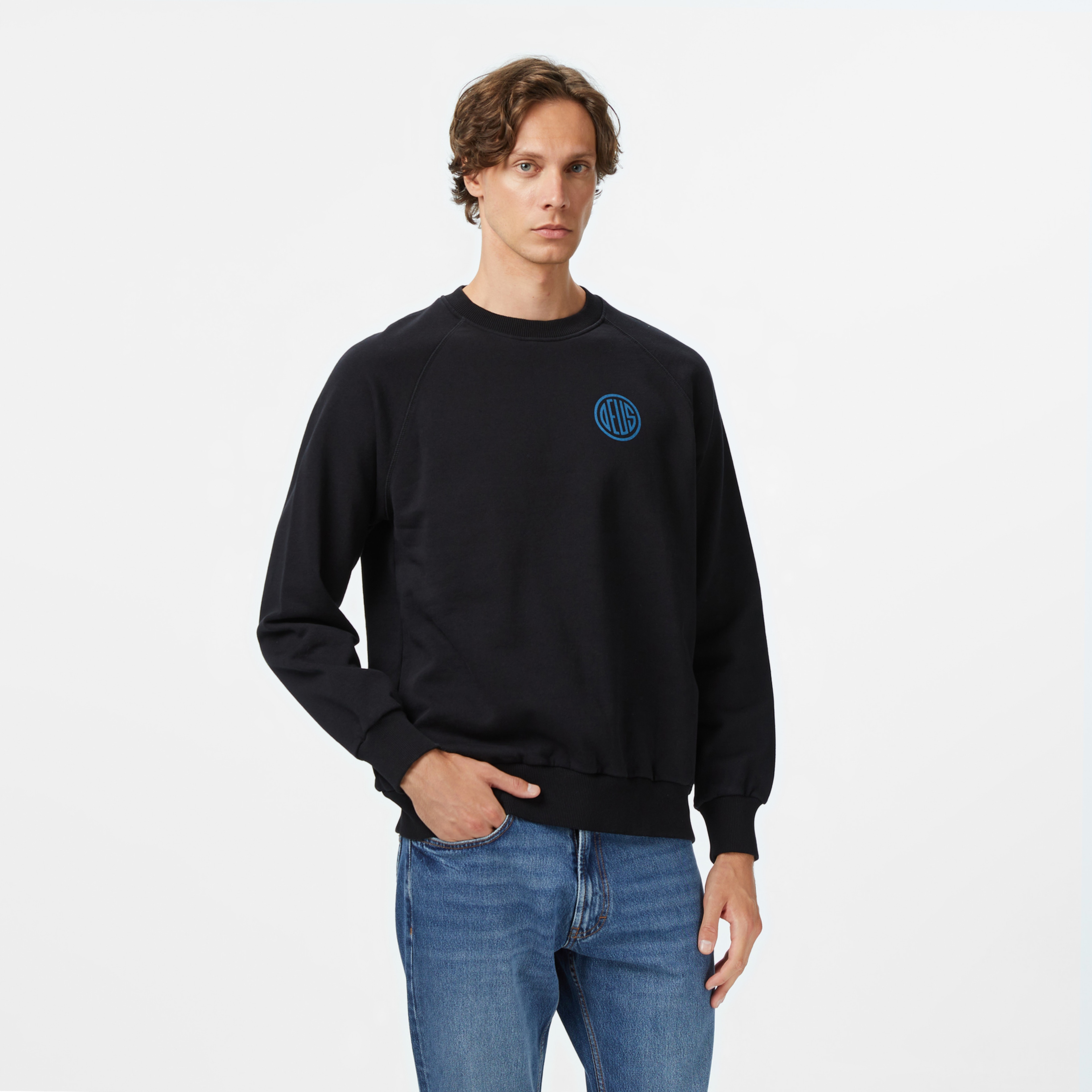 Deus Ex Machina Pill Logo Crew Erkek Siyah Sweatshirt