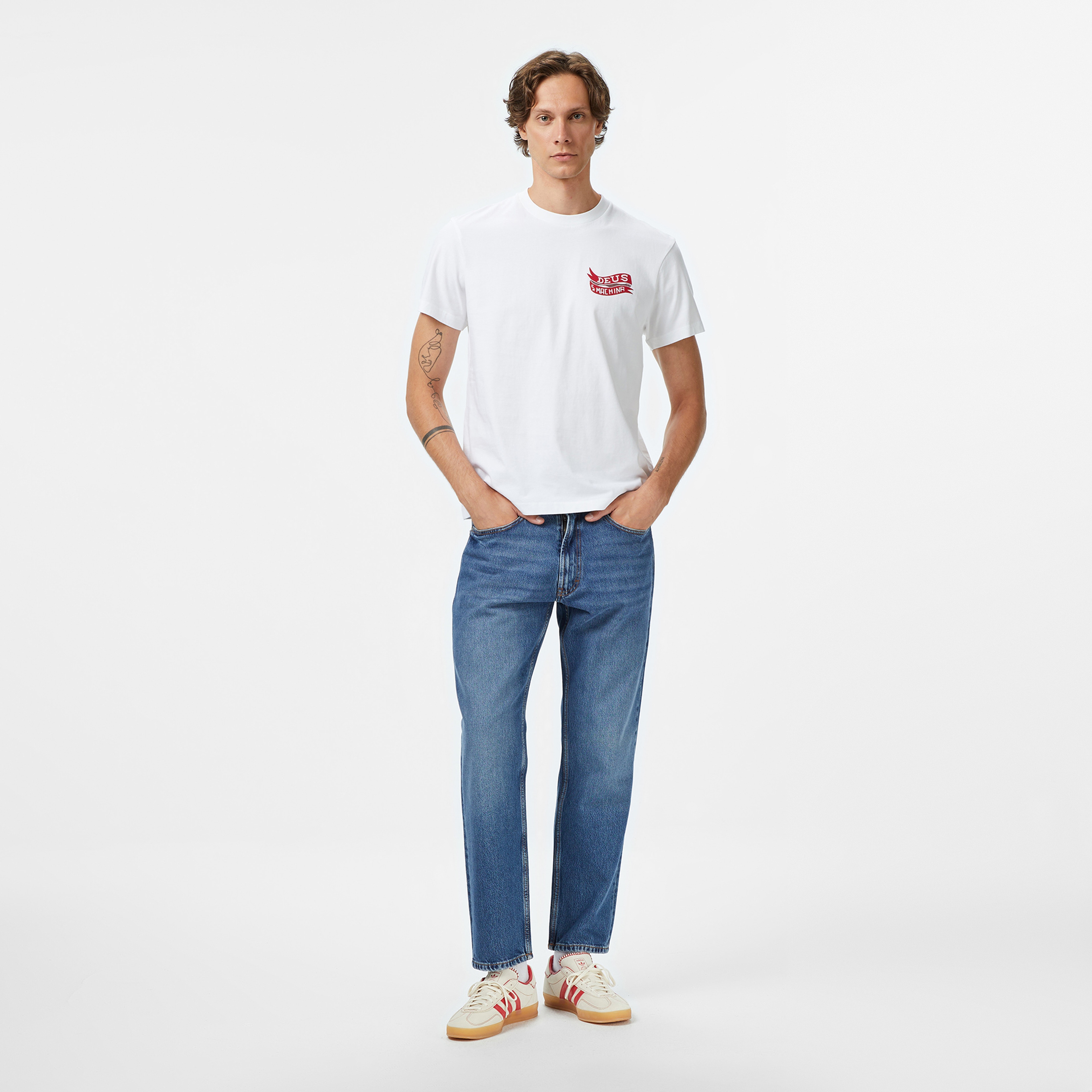 Deus Ex Machina Jailer Sappy Erkek Beyaz T-Shirt