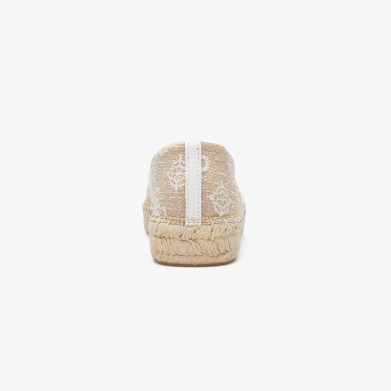 Guess Jolandon Logo Kadın Krem Espadril