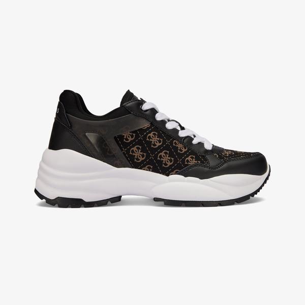 Guess Samra2 Logo Kadın Siyah Spor Ayakkabı