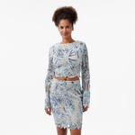 Guess Ls Anastasia Lace To  Kadın Renkli Bluz