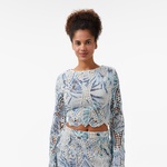 Guess Ls Anastasia Lace To  Kadın Renkli Bluz