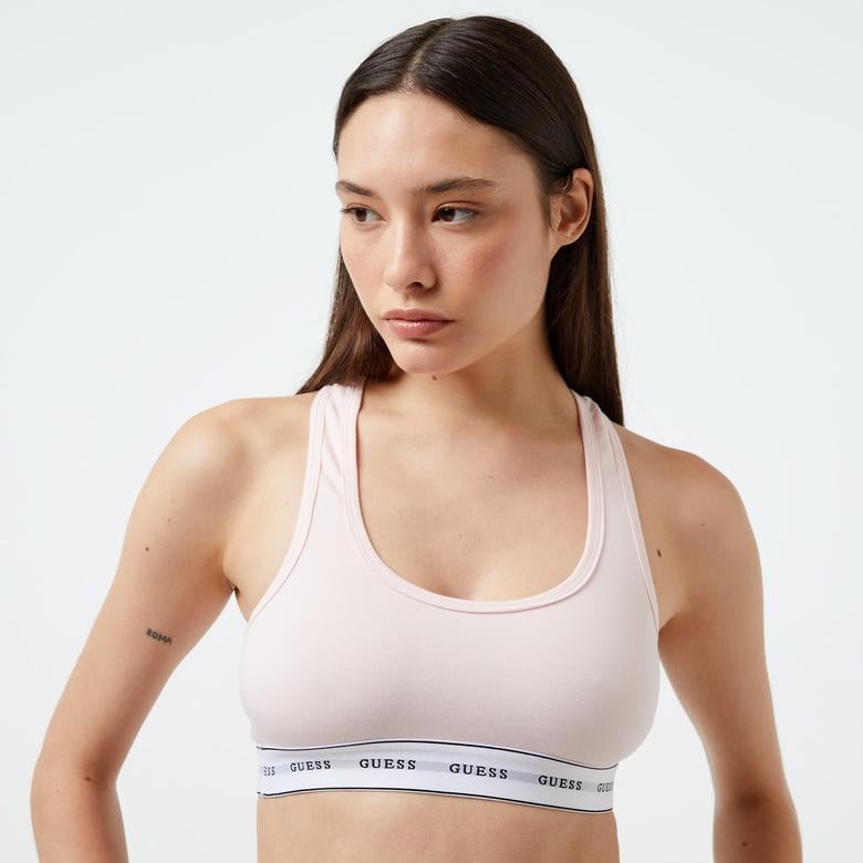 Guess Carrie Eco Cuddle Jersey Kadın Pembe Bra