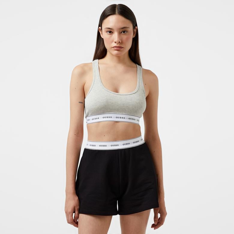 Guess Carrie Eco Cuddle Jersey Kadın Gri Bra