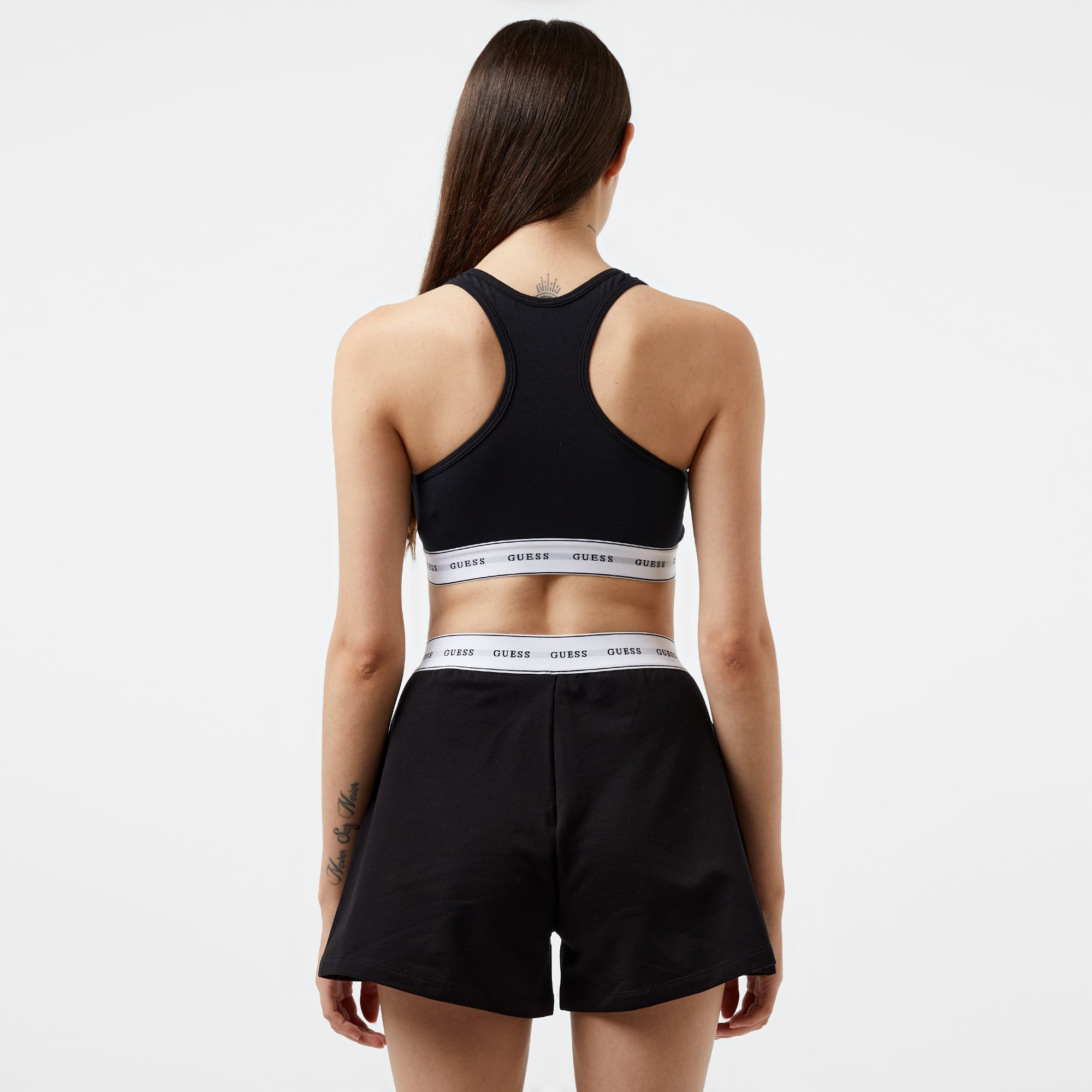 Guess Carrie Eco Cuddle Jersey Kadın Siyah Bra