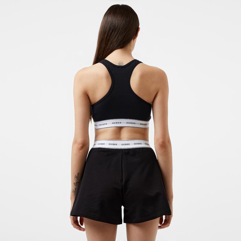 Guess Carrie Eco Cuddle Jersey Kadın Siyah Bra