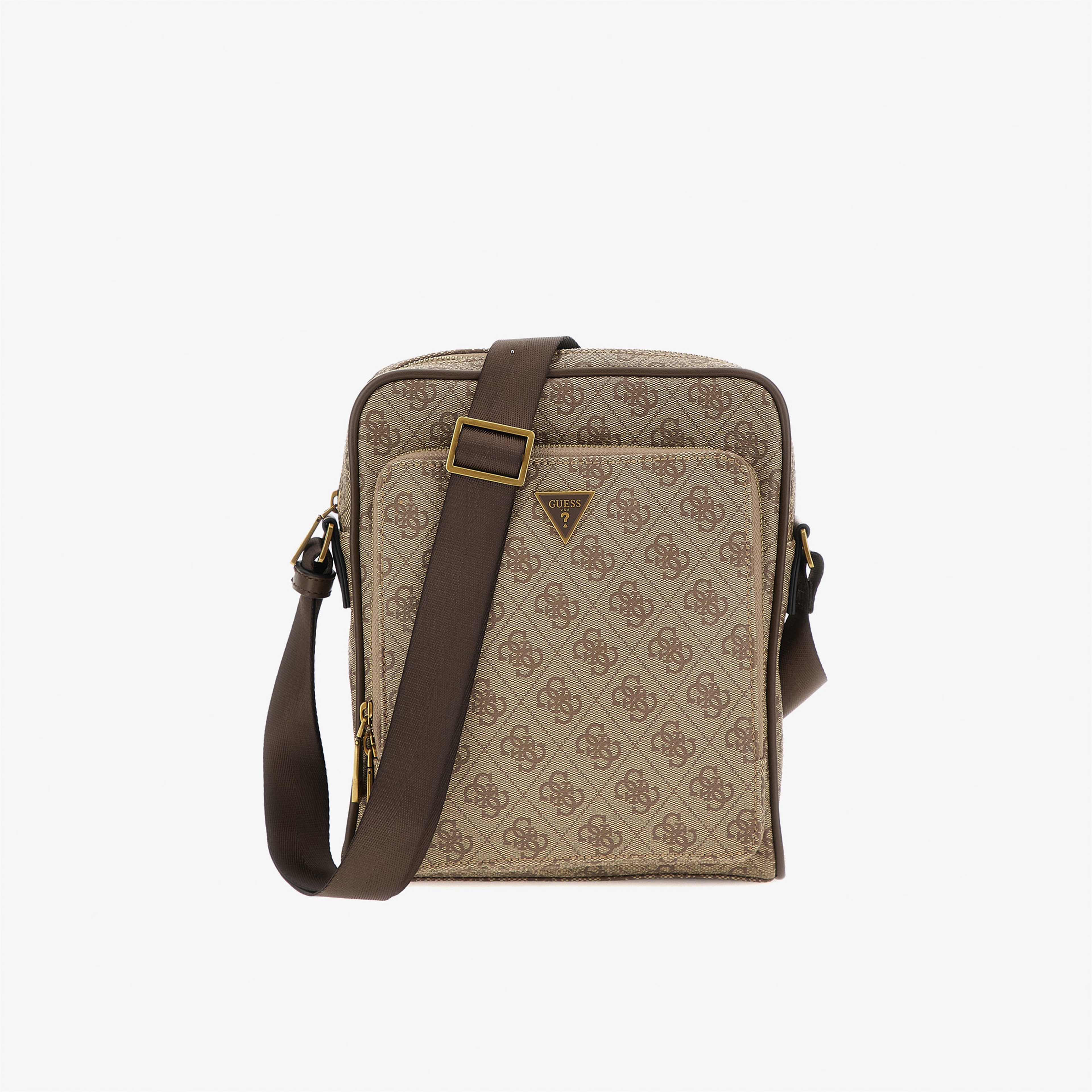 Guess Milano Compact Backp  Erkek Kahverengi Çapraz Askılı Çanta