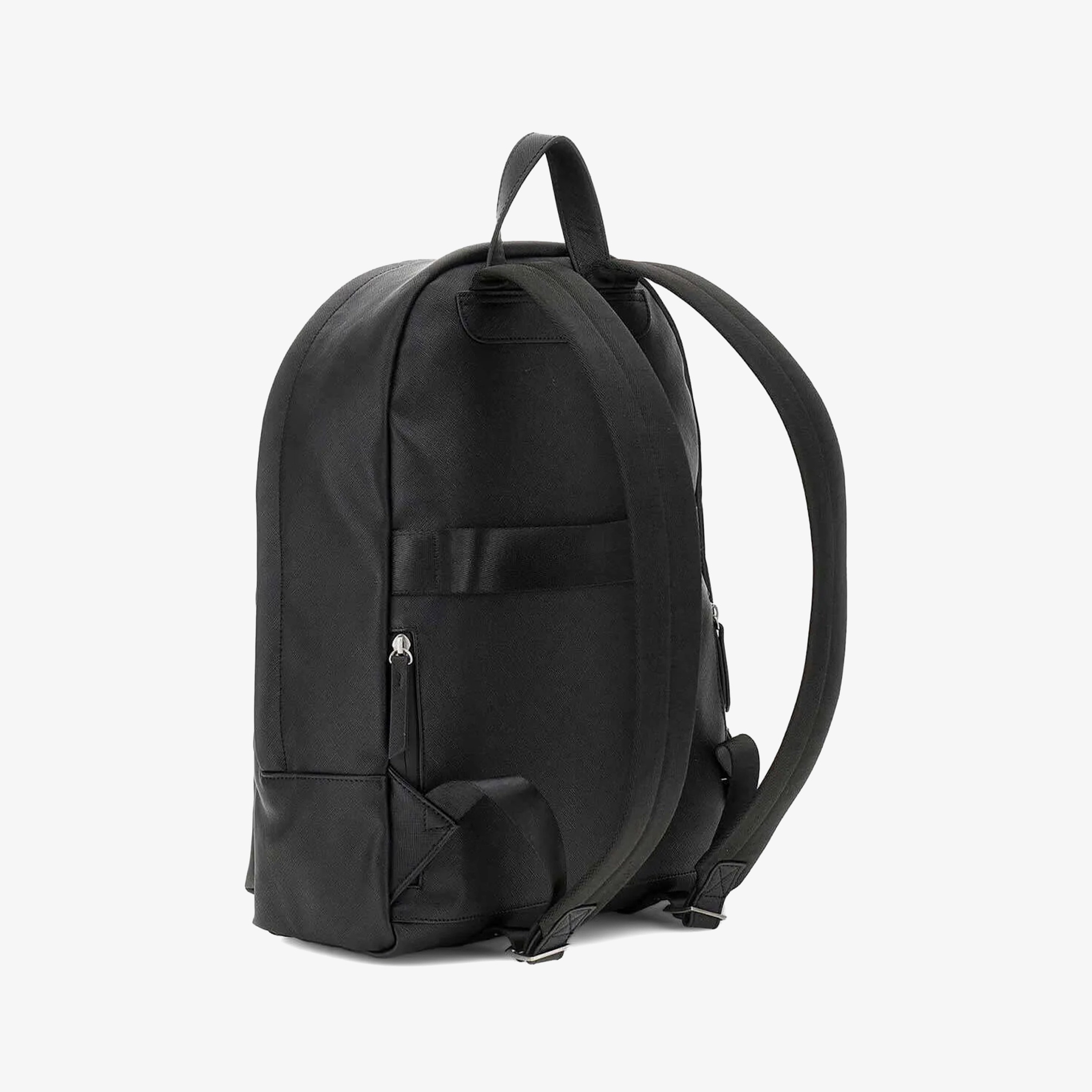 Guess Saffiano Eco Maxi Bu Milanompact Erkek Siyah Sırt Çantası