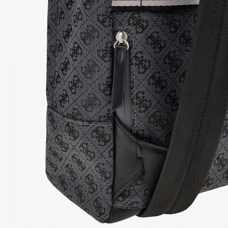 Guess Milanompact Double Zip Mini Erkek Gri Sırt Çantası