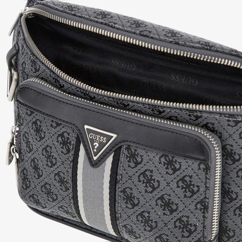 Guess Milanompact Maxi Bum With Front Erkek Gri Bel Çantası