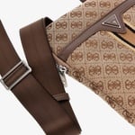 Guess Milanompact Crossbody With Front Erkek Bej Çapraz Çanta