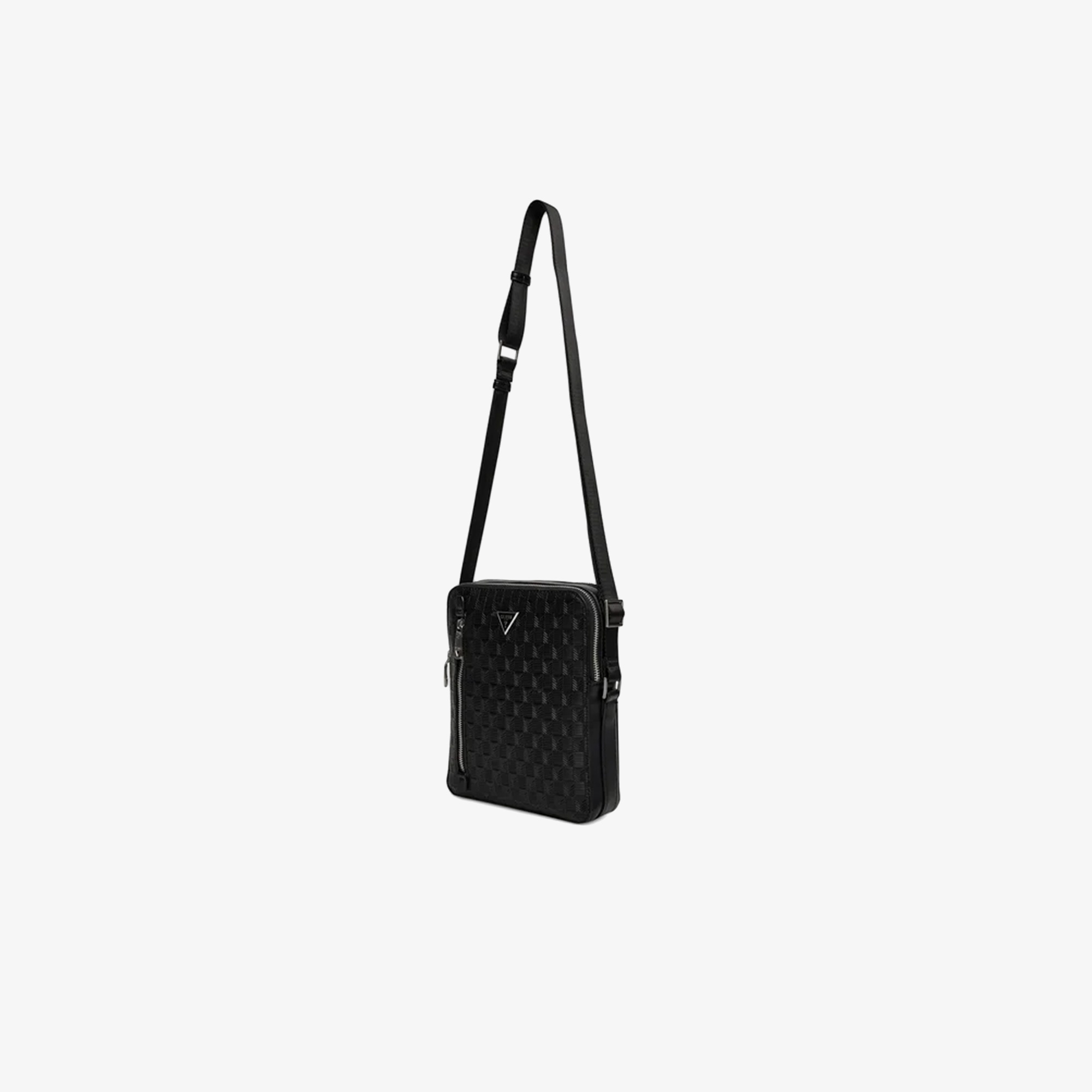 Guess Torino Crossbody Double Zip Crossbody Erkek Siyah Çapraz