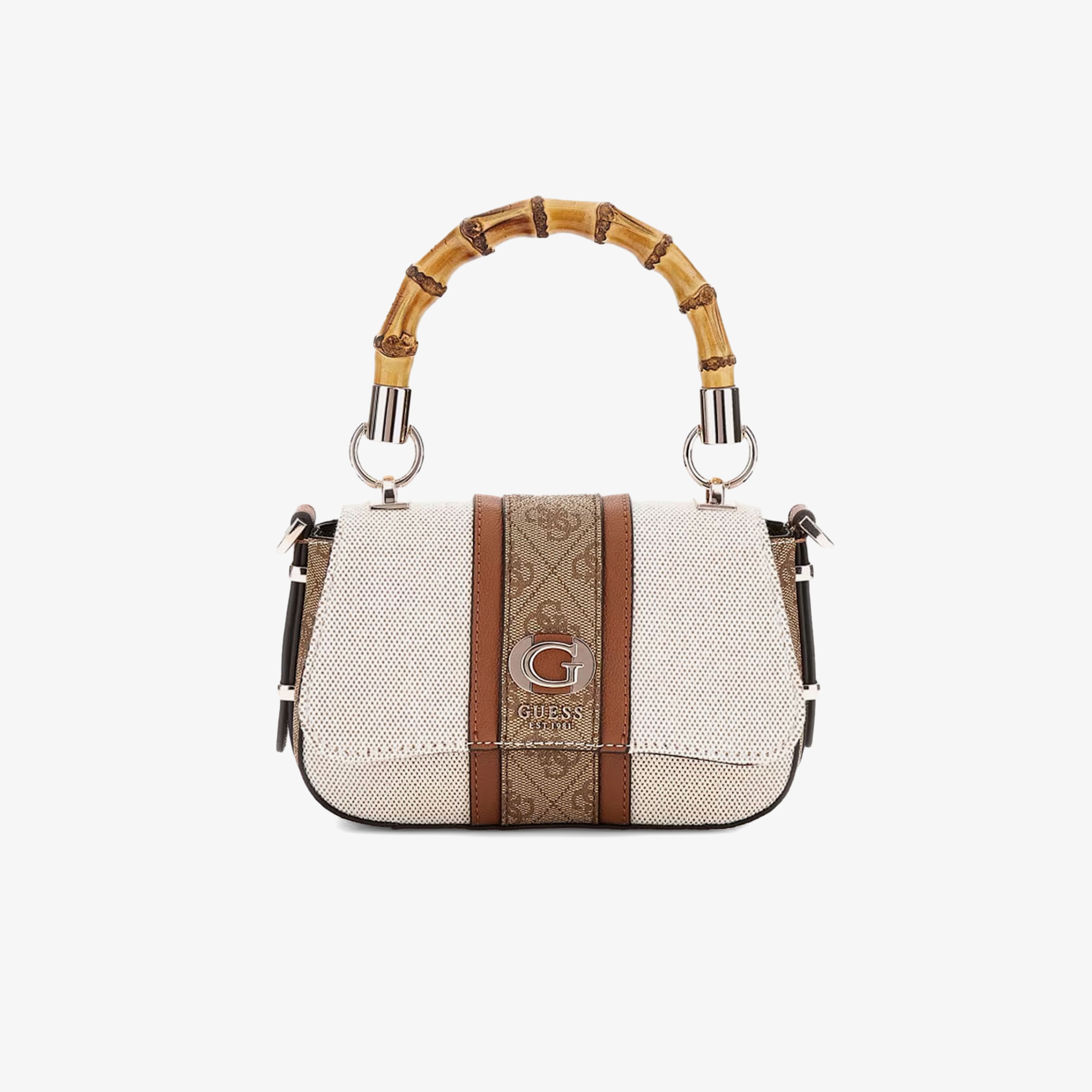 Guess Canvas II Small Gu7372 Kadın Bej Tote Çanta