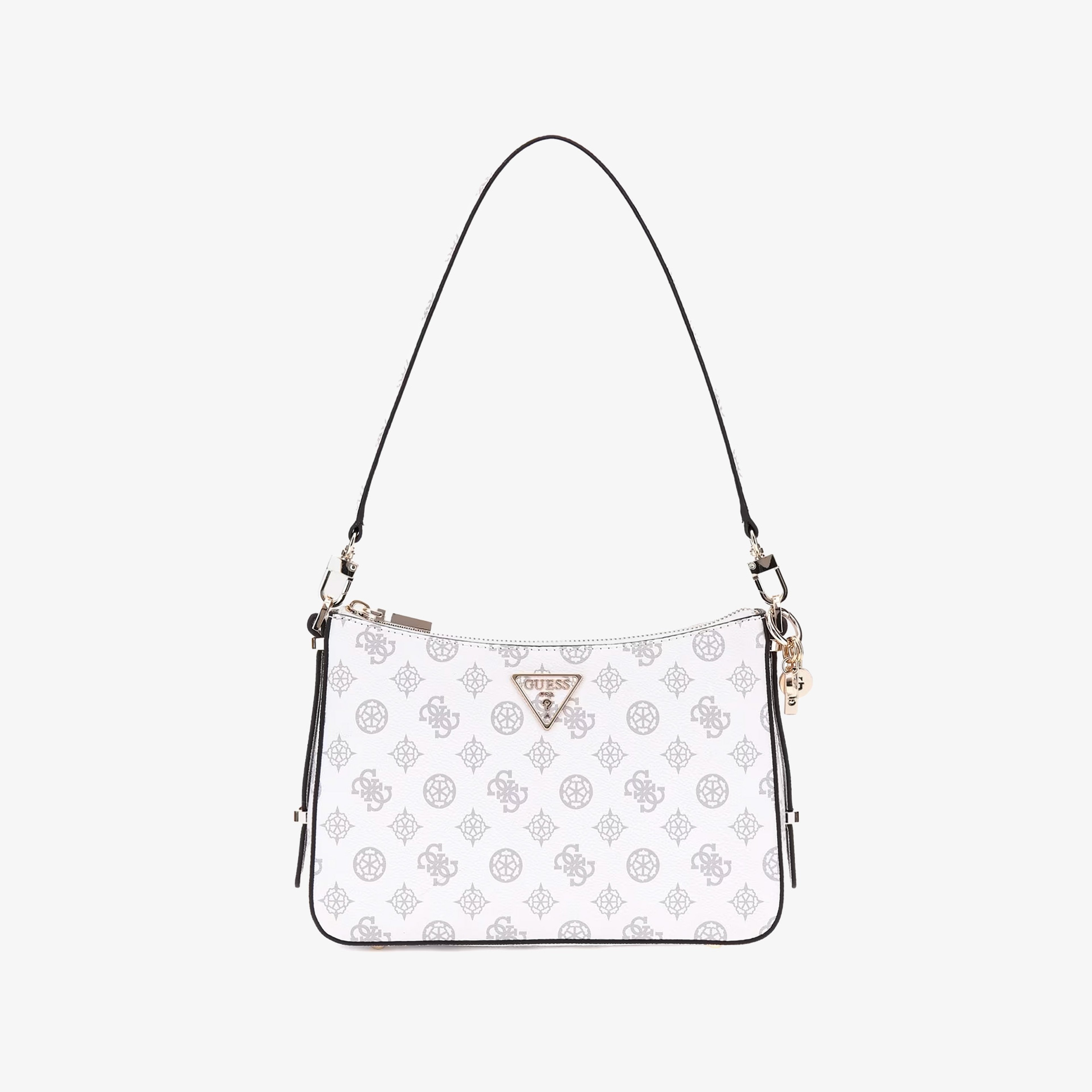 Guess Noelle Girlfriend Noelle Mini Zip Kadın Beyaz El Çantası