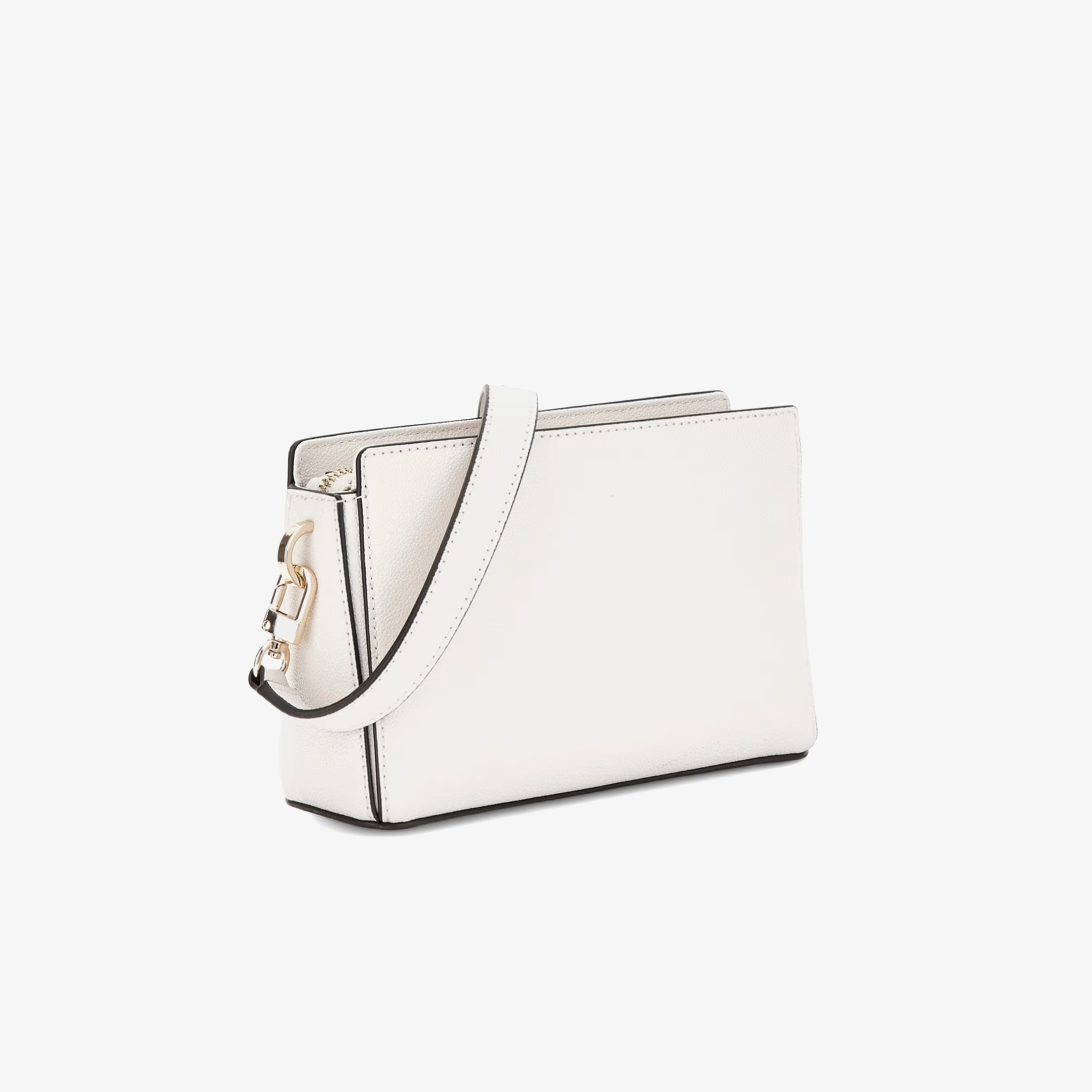 Guess Anadela 3Mptch Nastra Mini Crossbody Zip Kadın Beyaz El