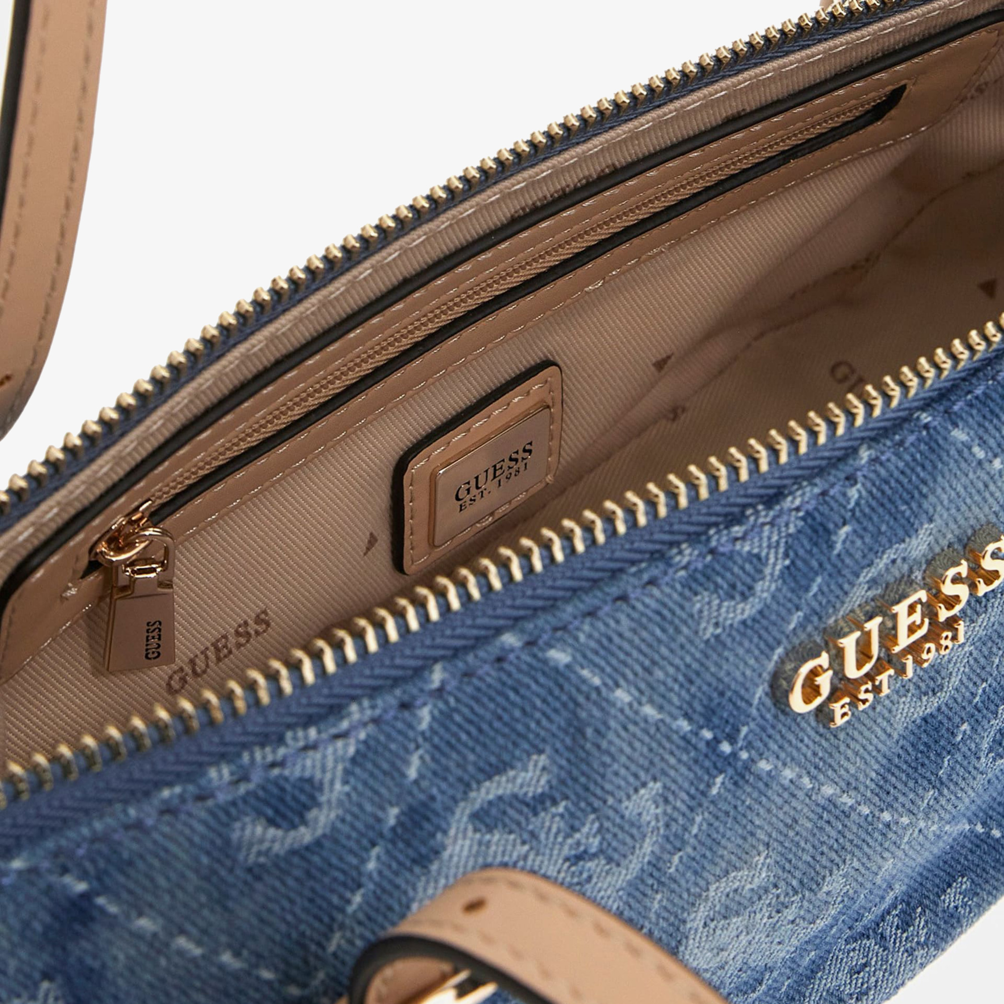 Guess Cereliat Sorrel Mini Camera Crossbody Kadın Mavi El