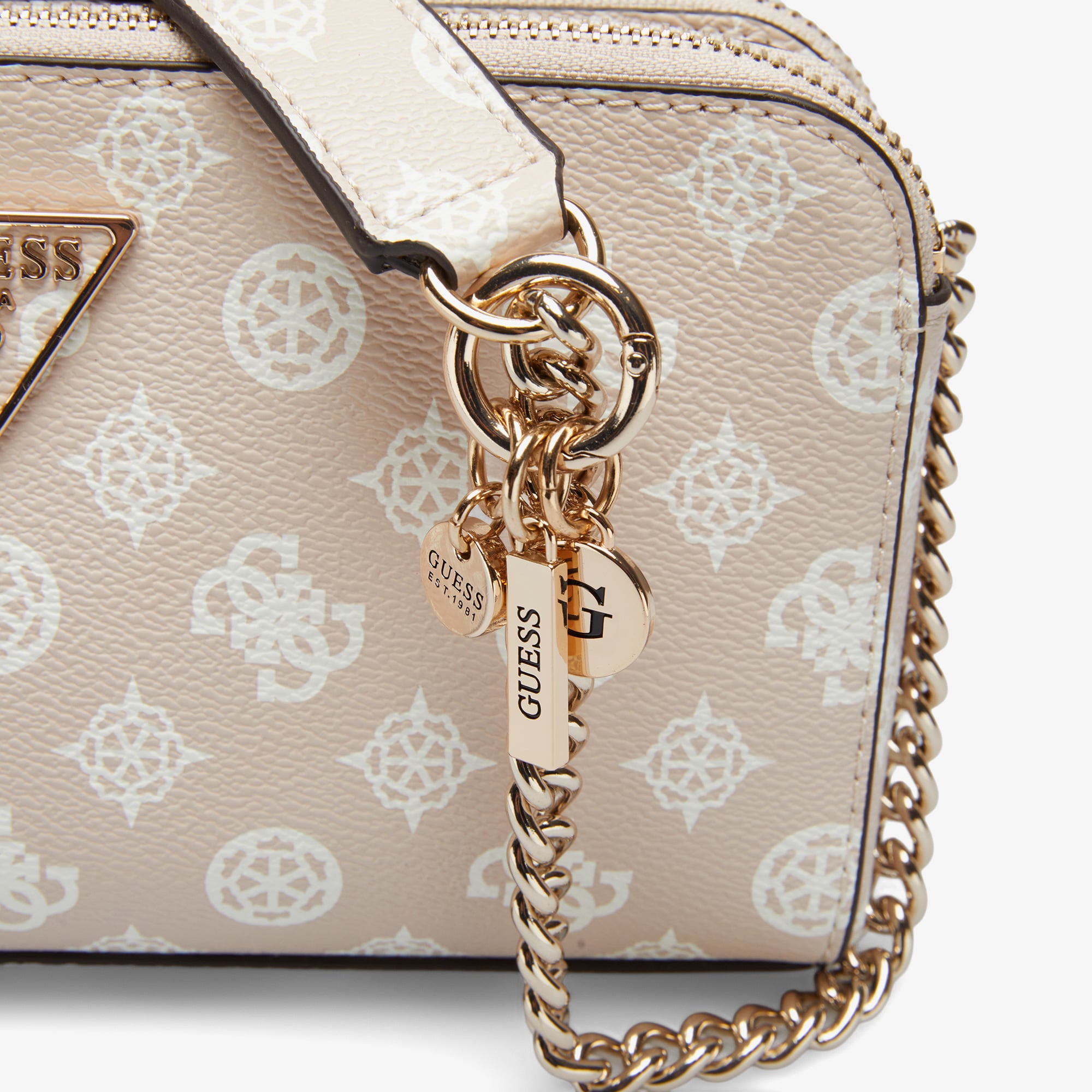Guess Eco Erica 2Mpt Status Crossbody Kadın Bej Çapraz Çanta
