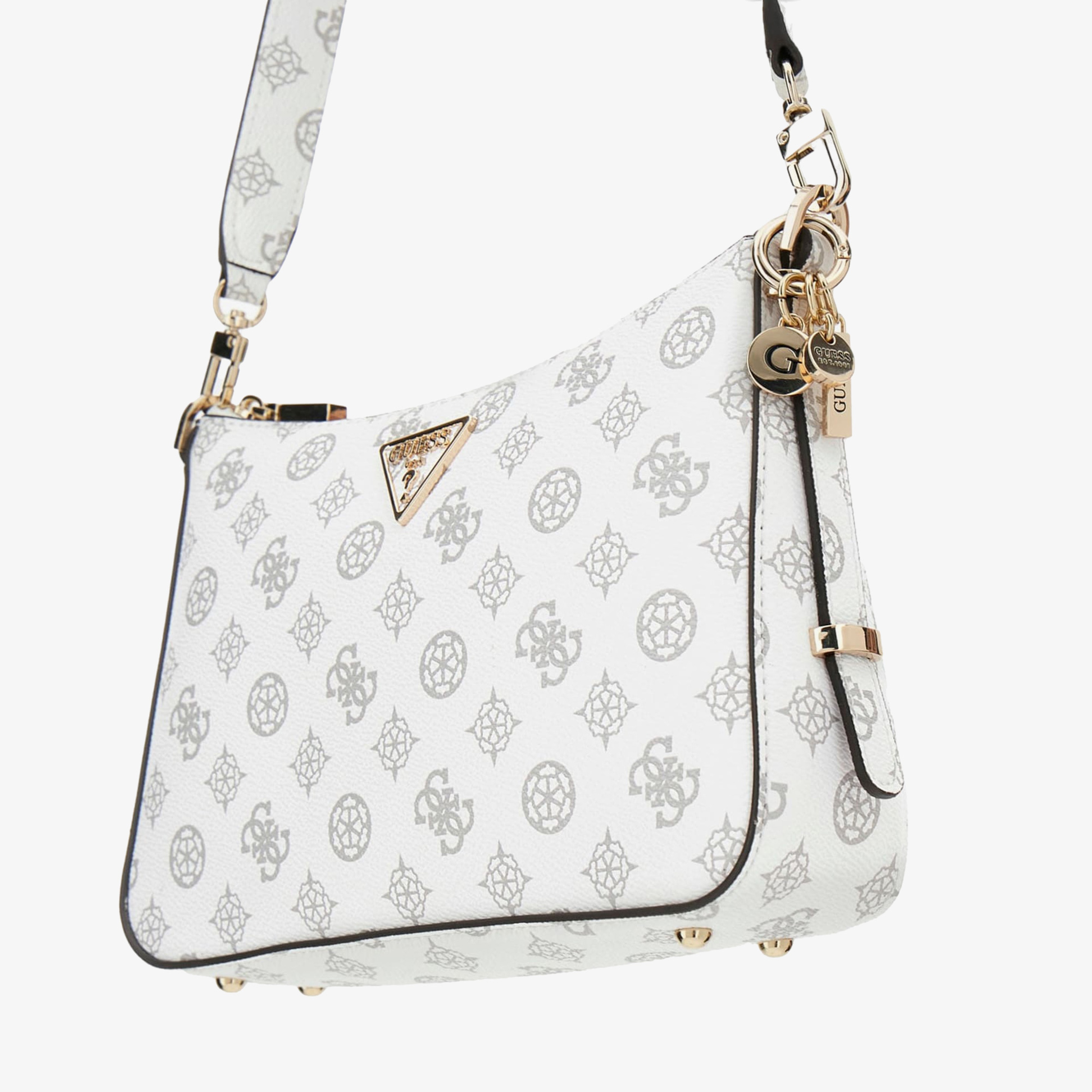 Guess Eco Erica 2Mpt Zip Kadın Beyaz El Çantası