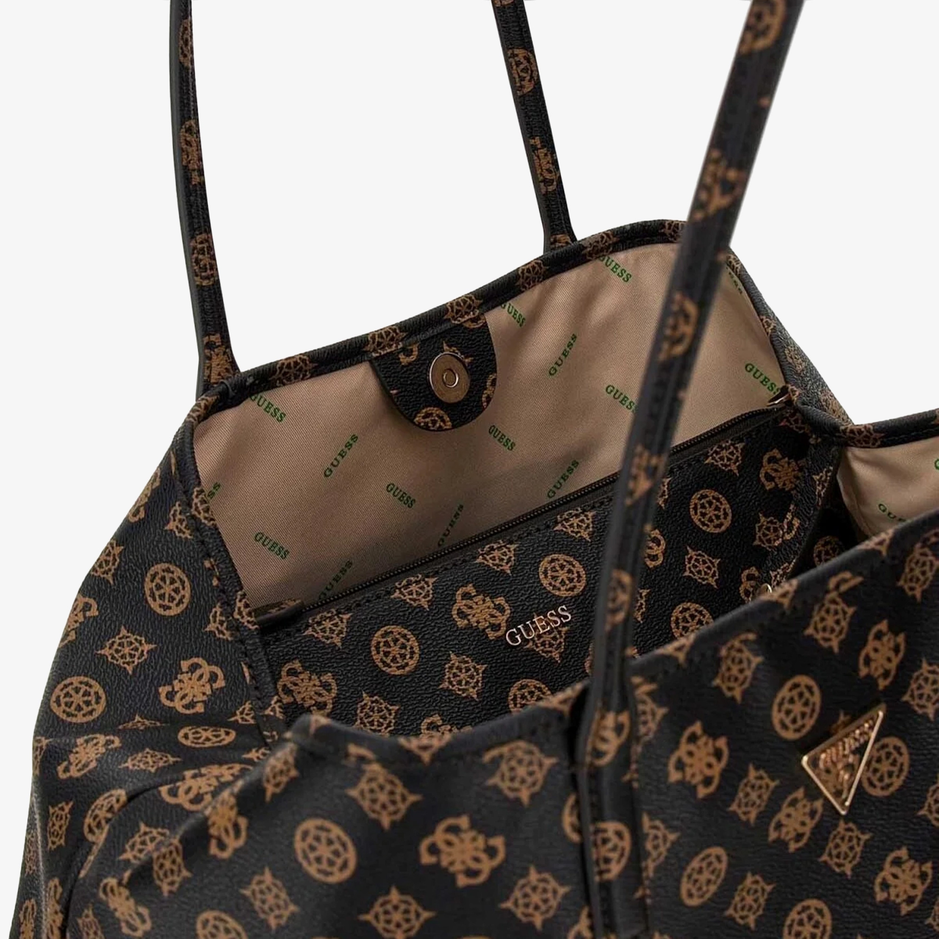 Guess Victtoria 2 In 1 Tote Kadın Kahverengi Tote